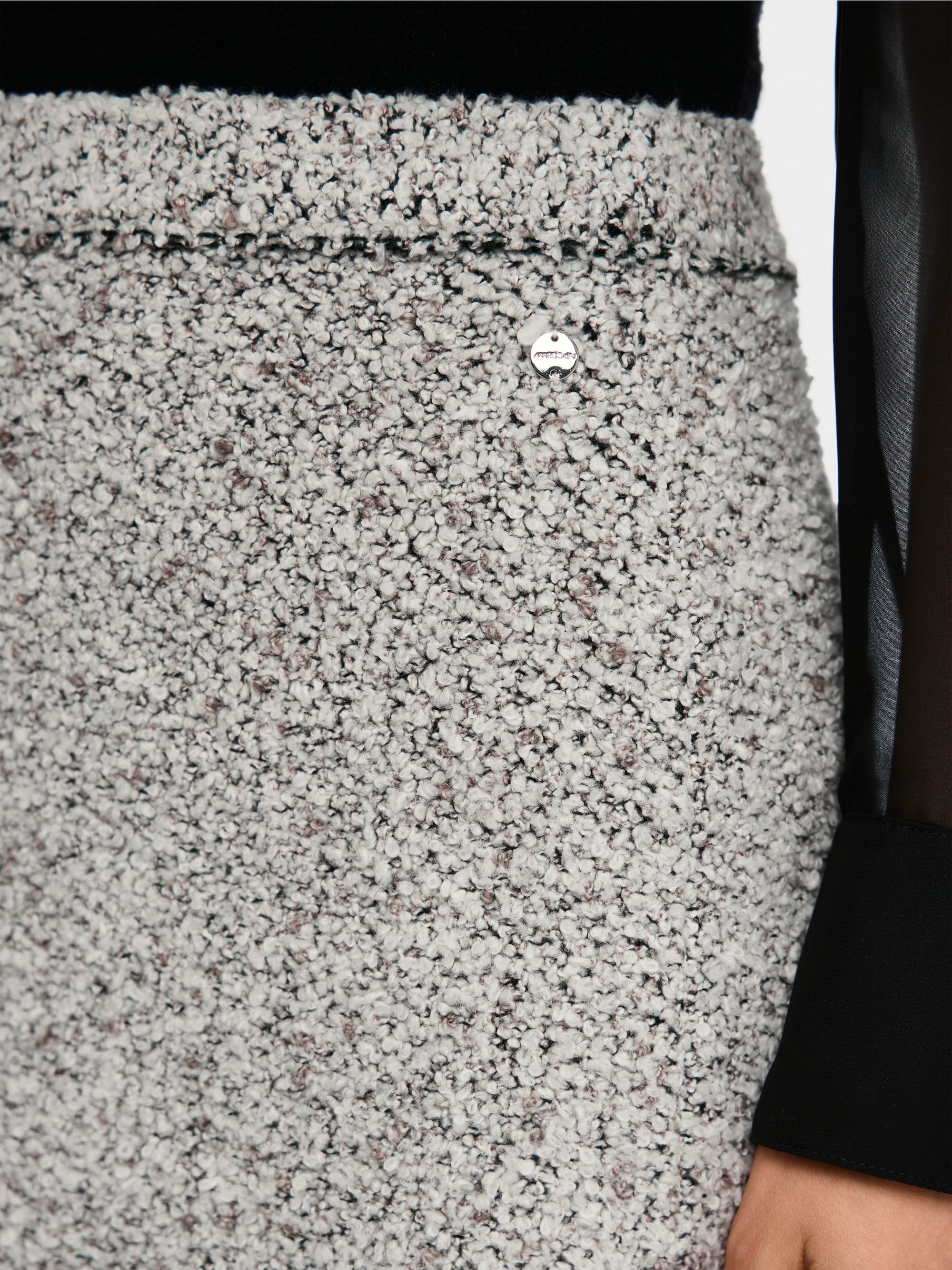 Knitted in Germany bouclé skirt
