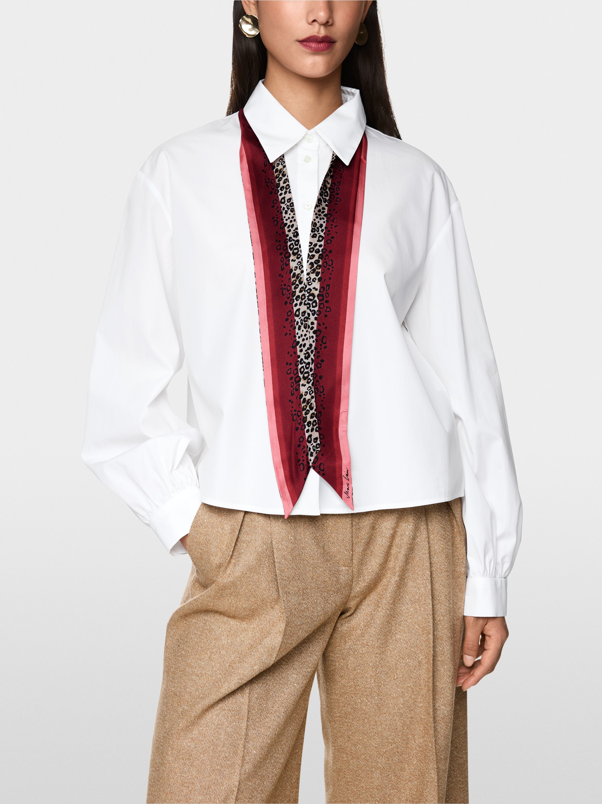 Foulard en soie imprimé léopard