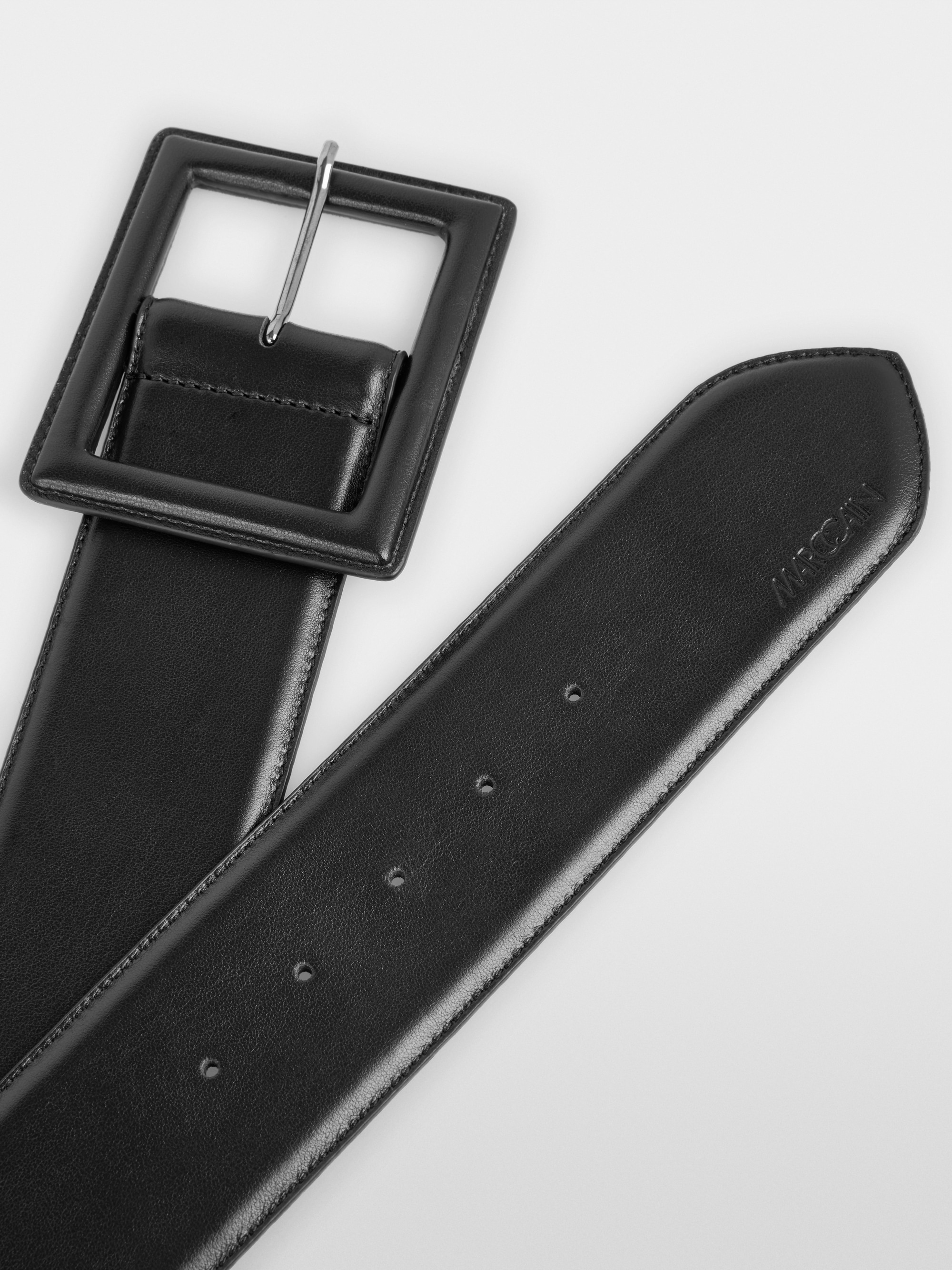 Breiter Leder-Taillengürtel