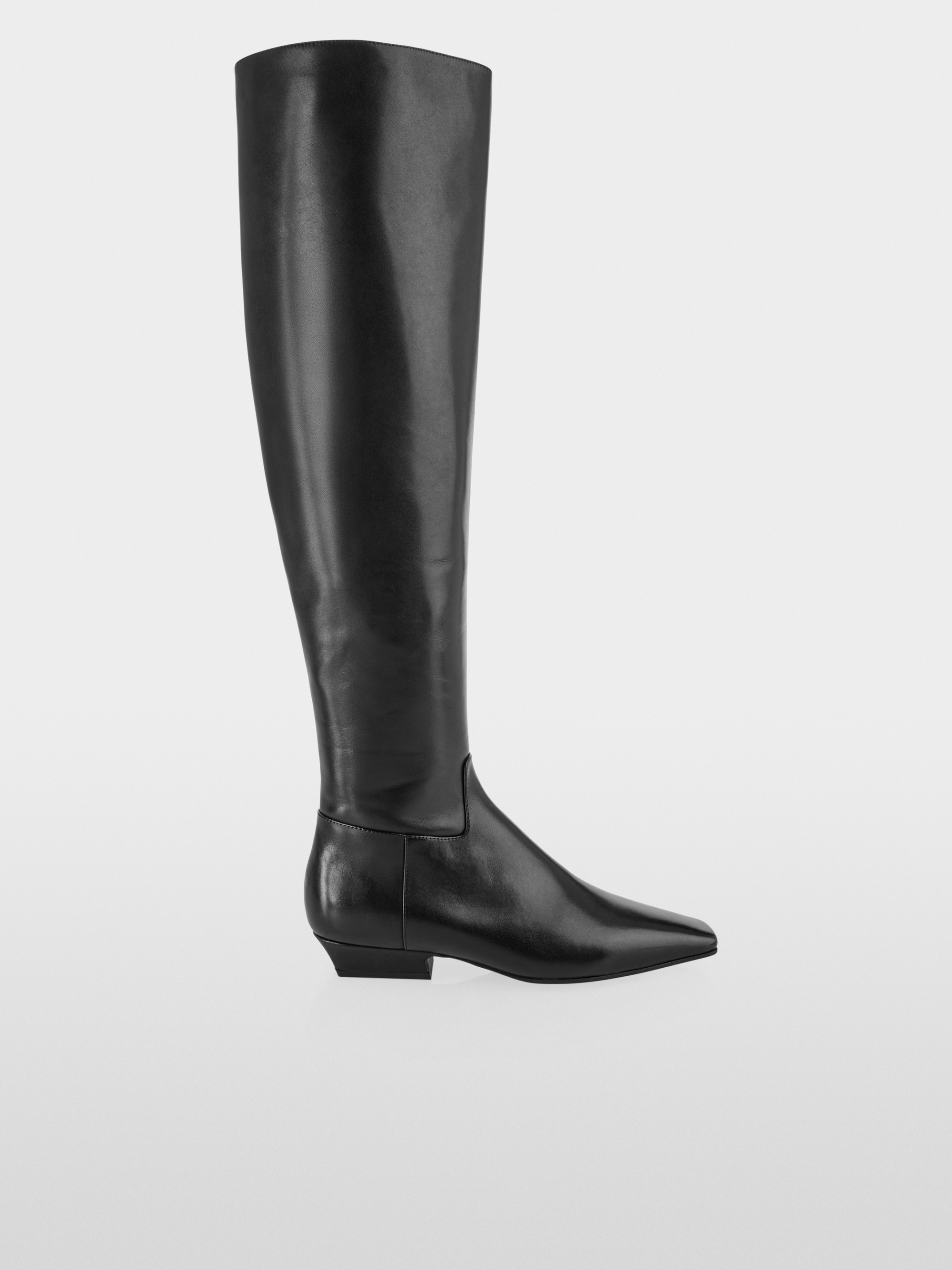 Bottes à tige longue en cuir