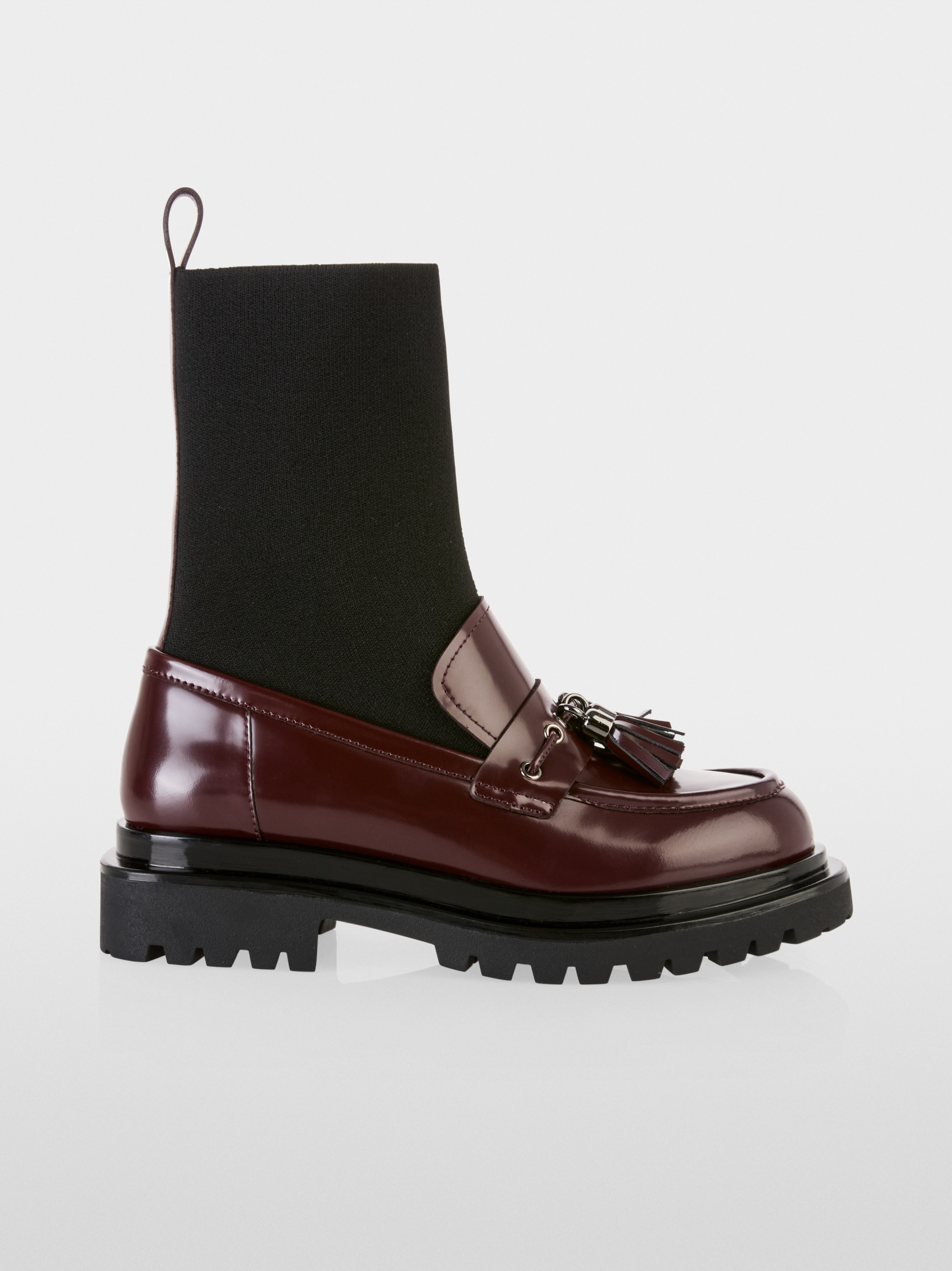 Mocassins à tige tricotée