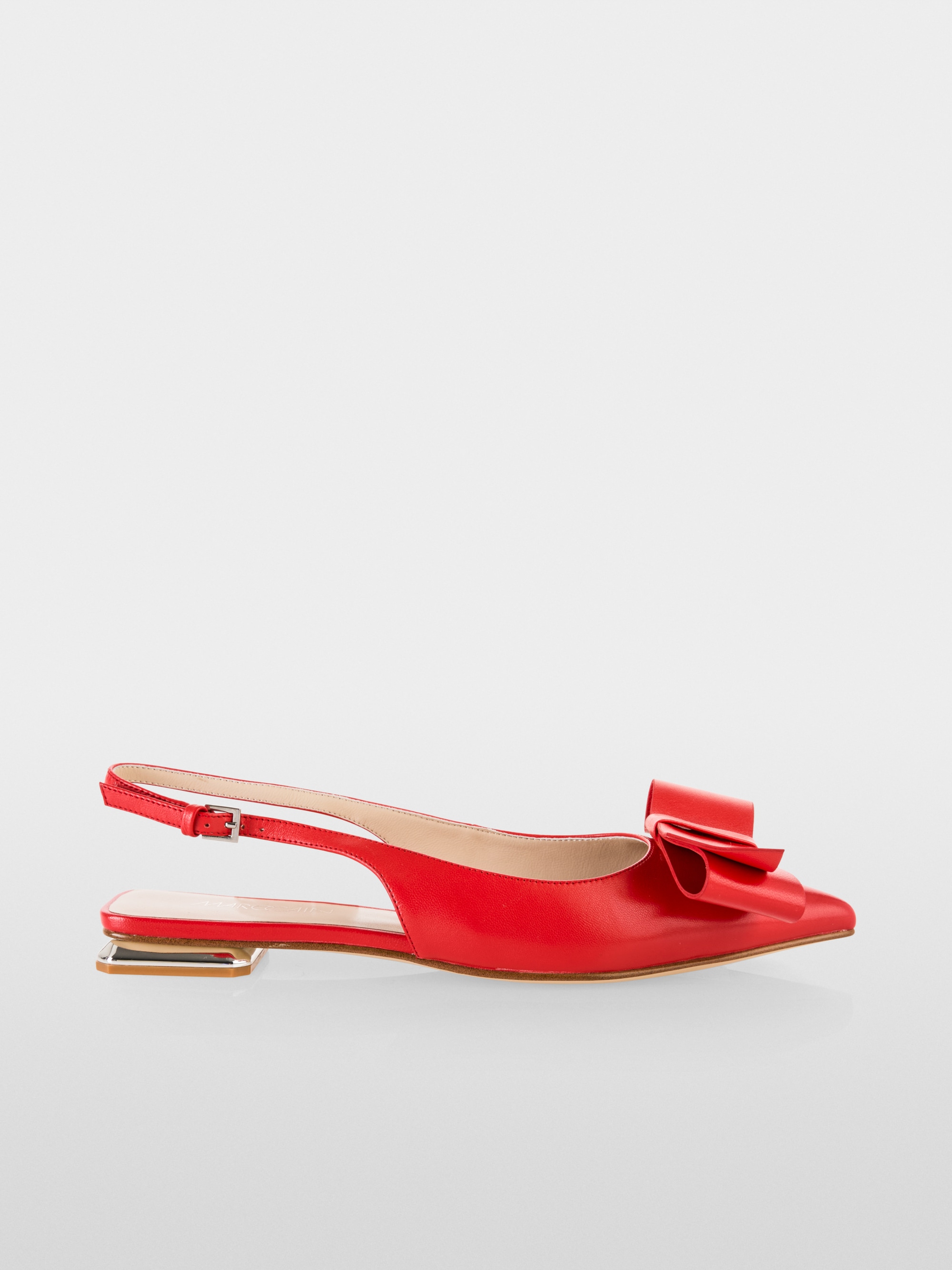 Sling ballerinas with bow
