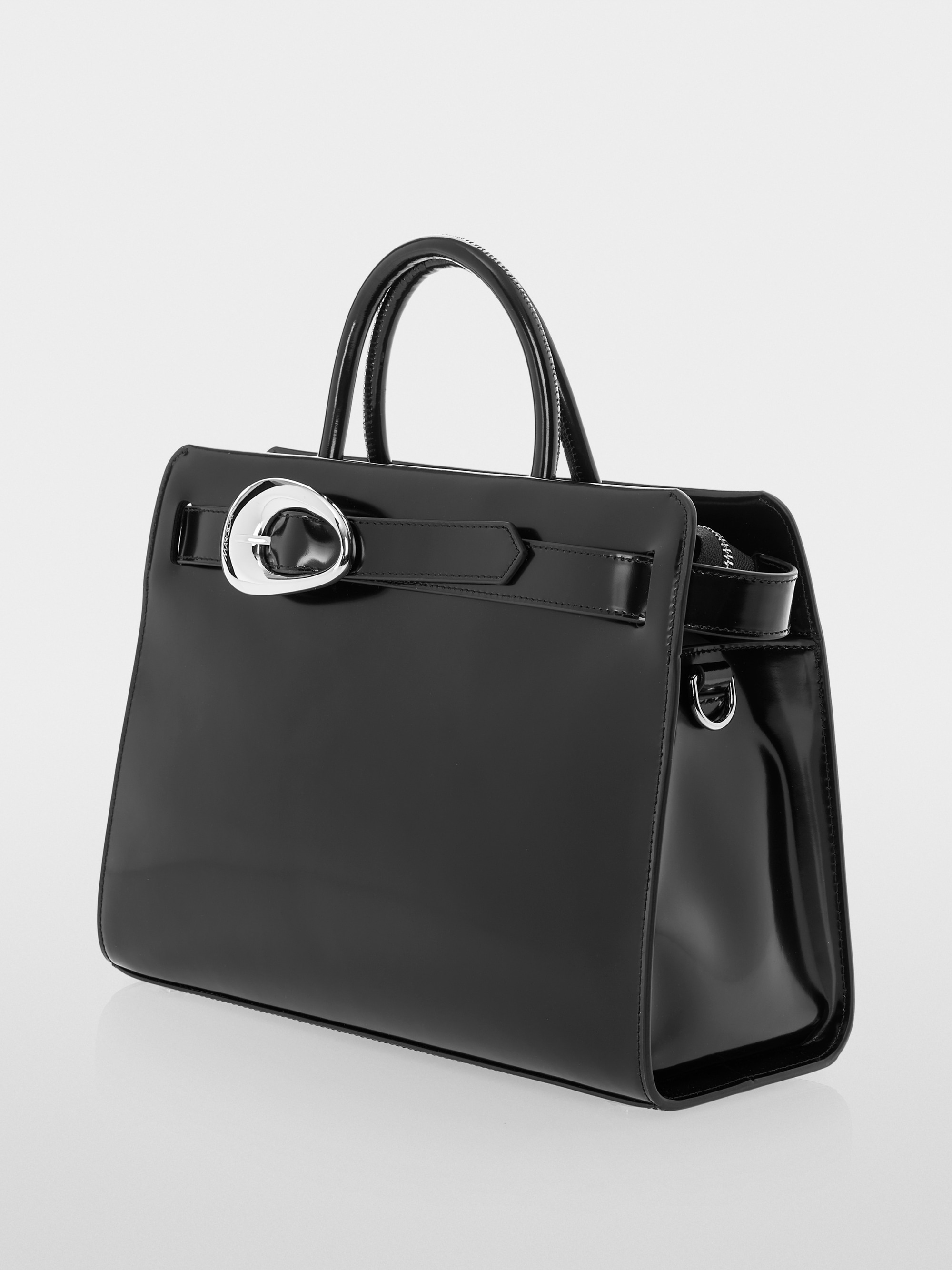 Elegante handtas met gesp met logo