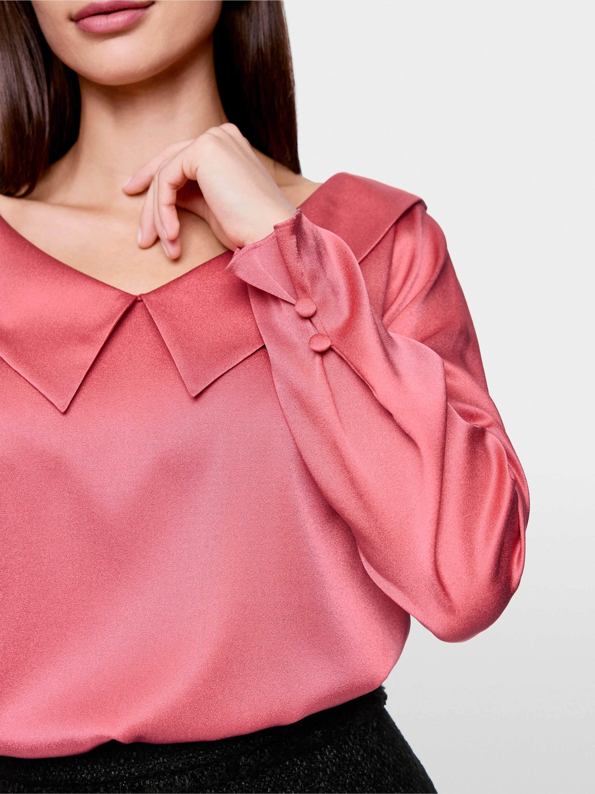 Elegante zijden blouse