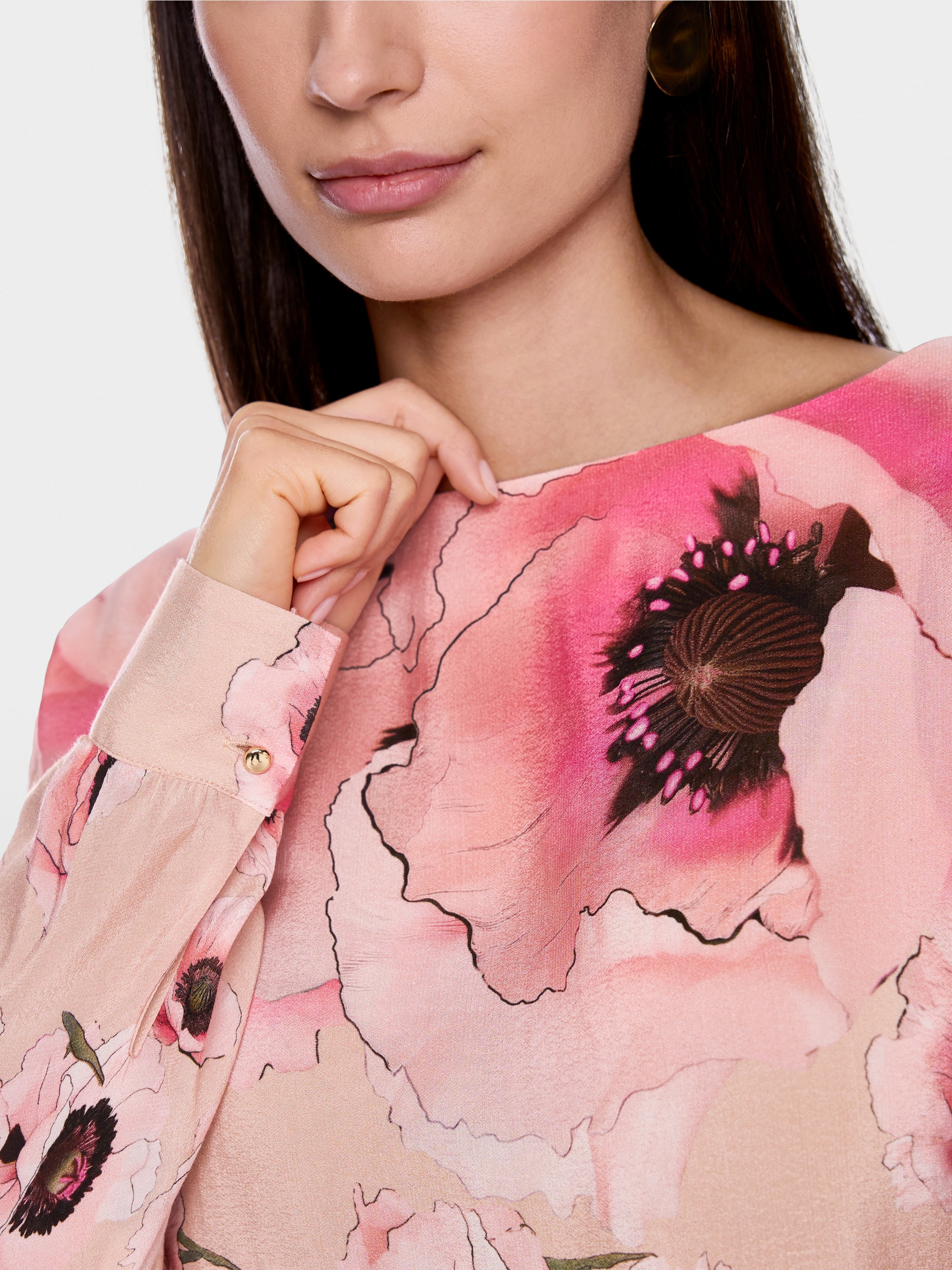 Lockere Viskose-Bluse