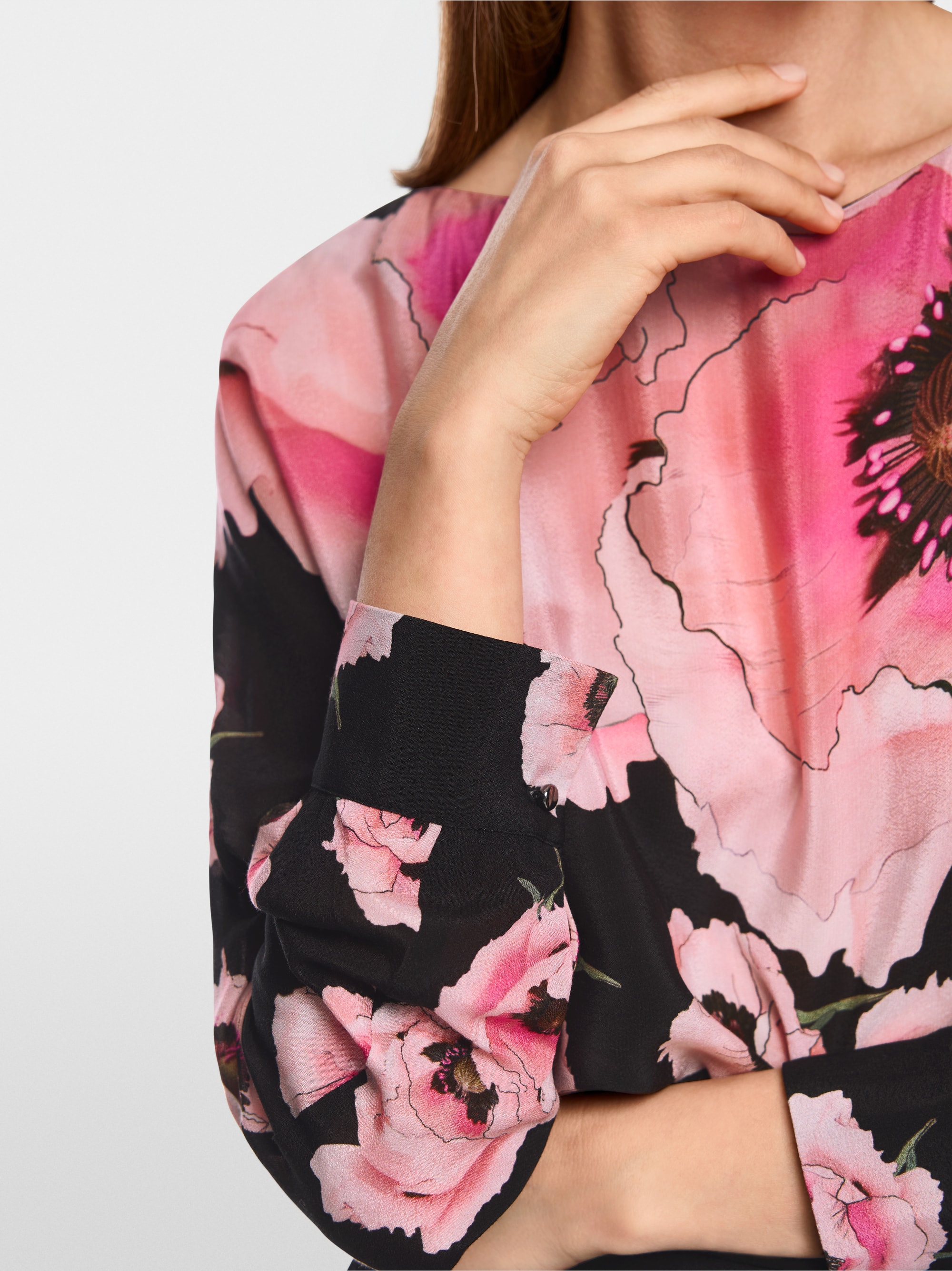 Lockere Viskose-Bluse