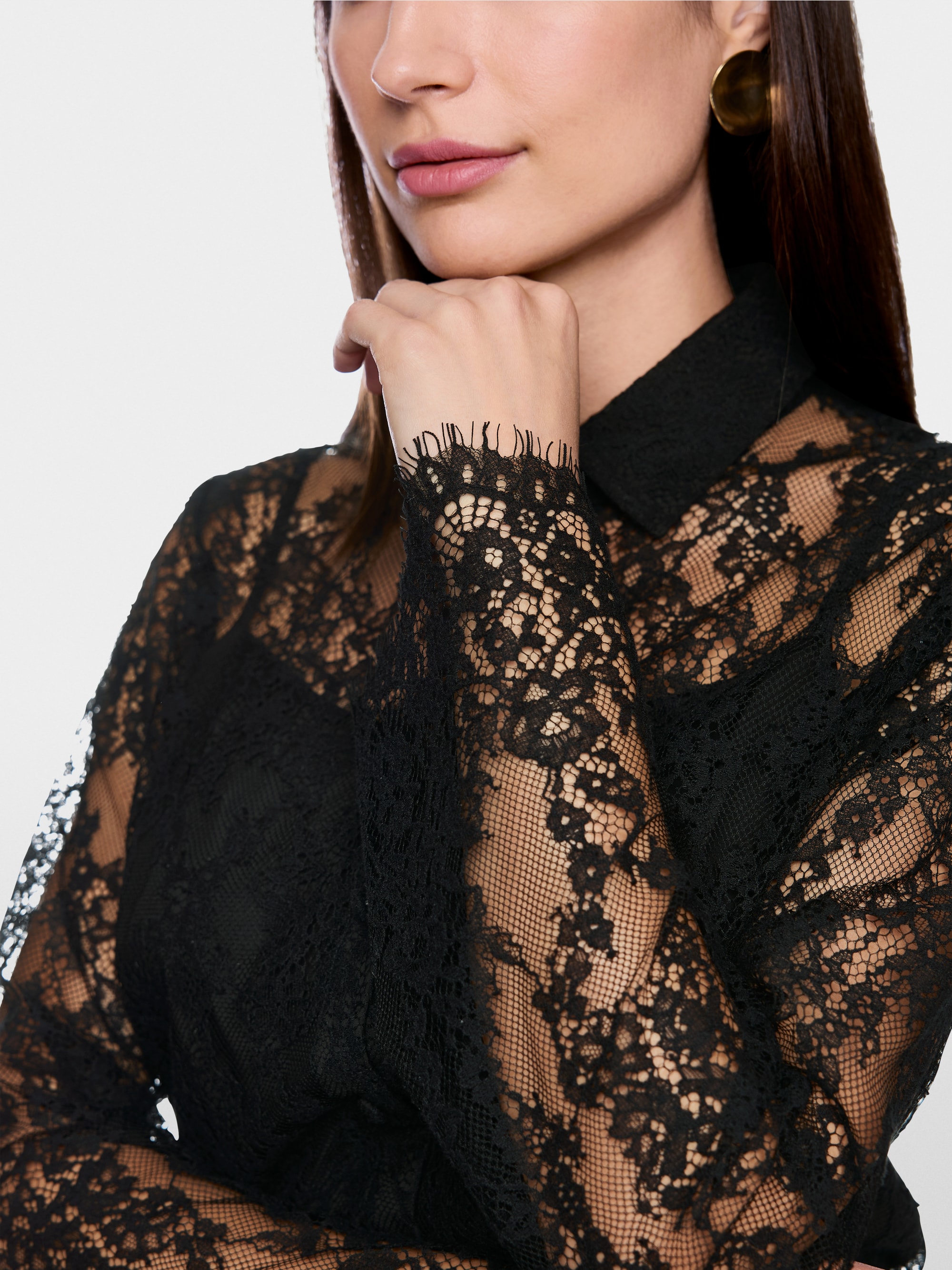 Bluse aus Spitze