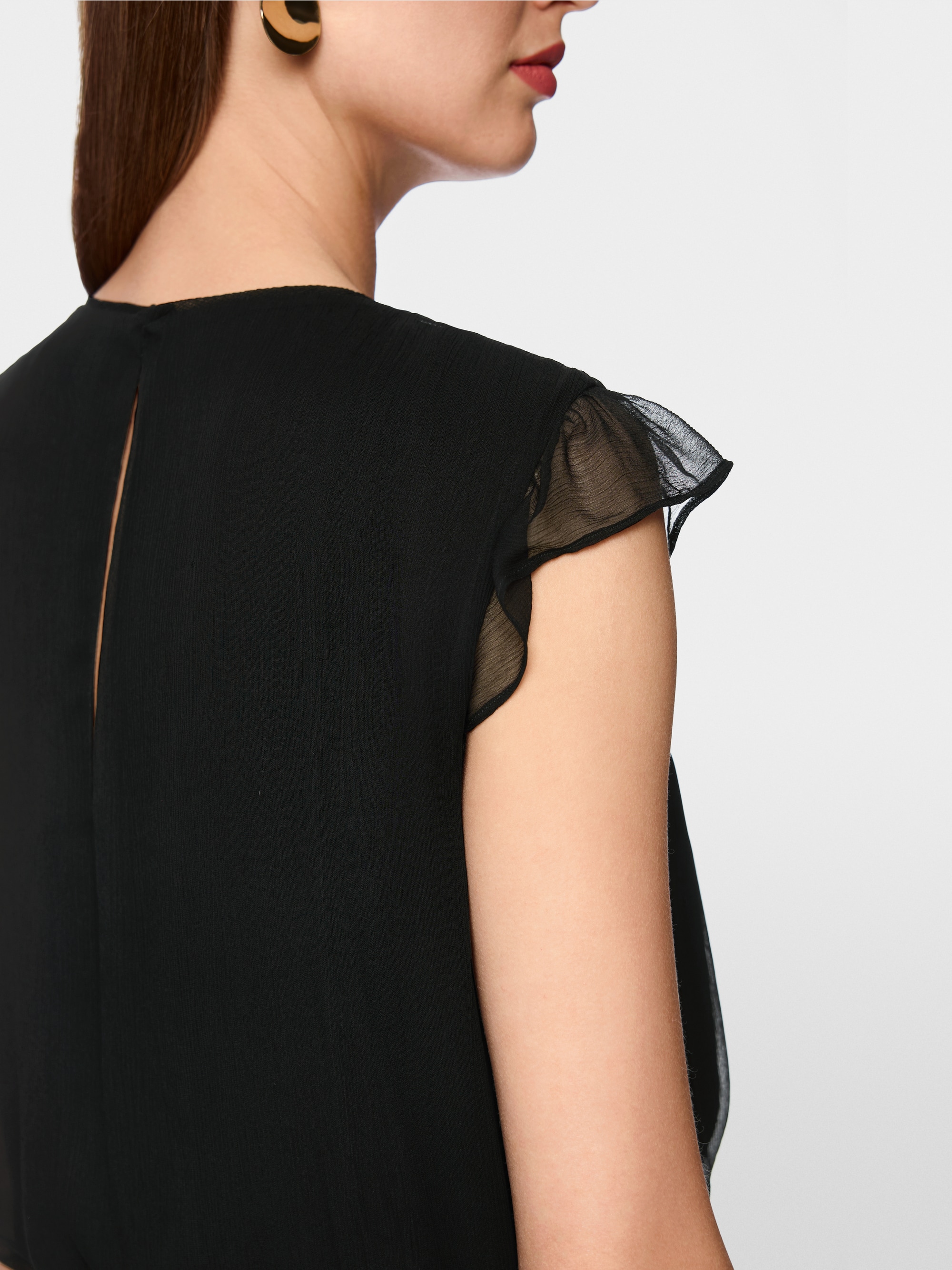 Top van delicate viscosecrêpe