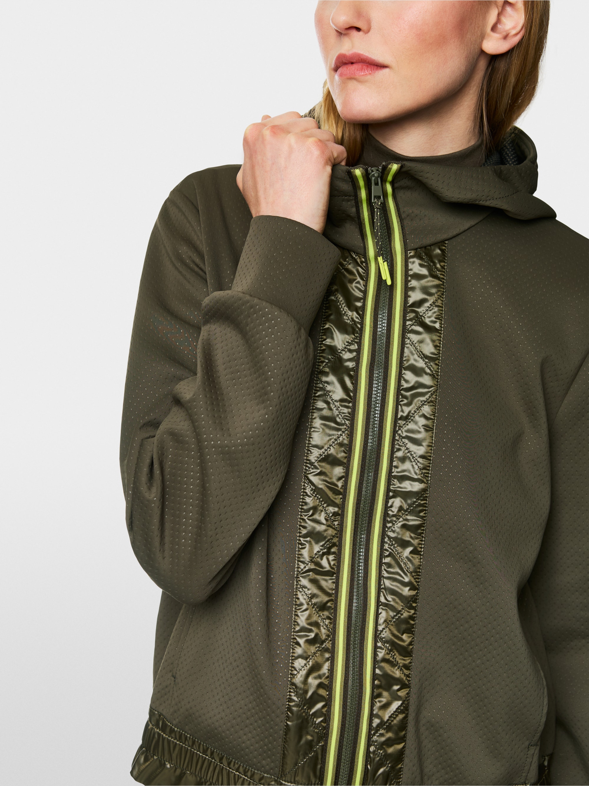Veste sportive à rayures contrastées