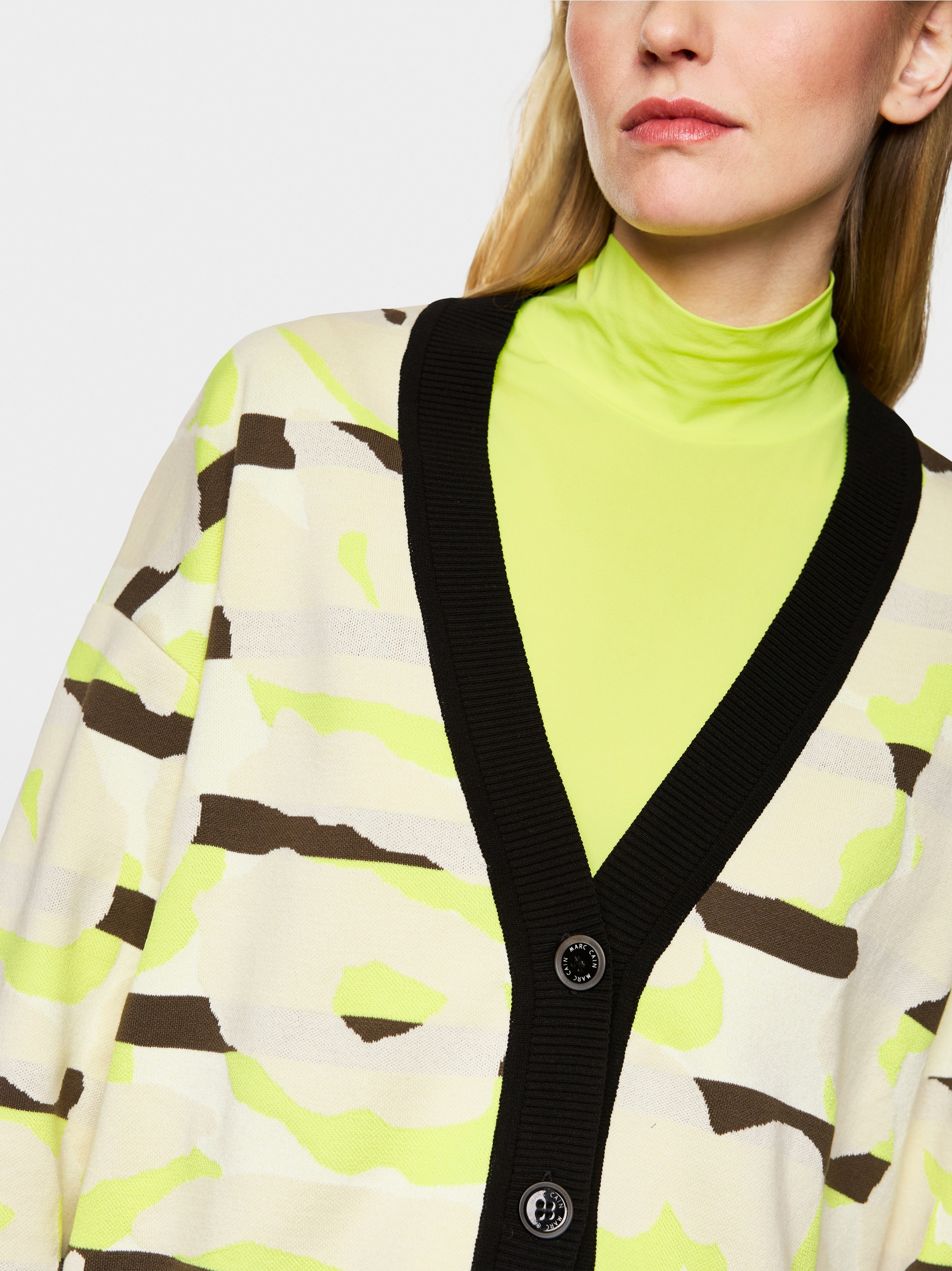 Knitted in Germany vest met luipaarddessin