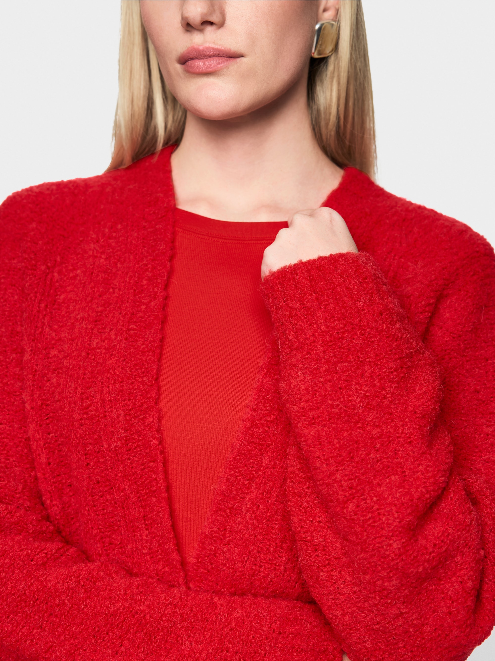 Nahtloser Cardigan – "Knitted in Germany"