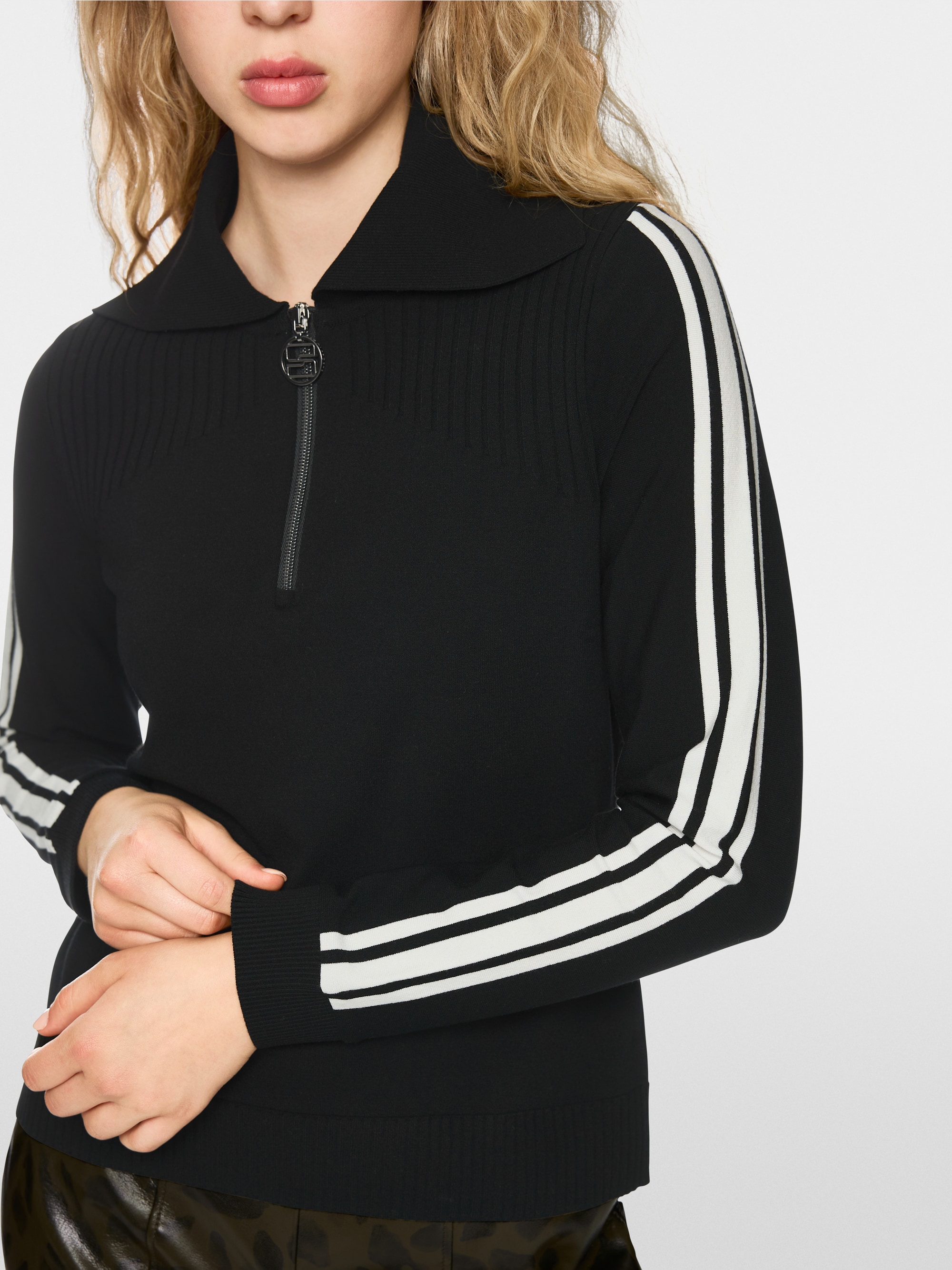 Pull à demi-zip tricoté en Allemagne