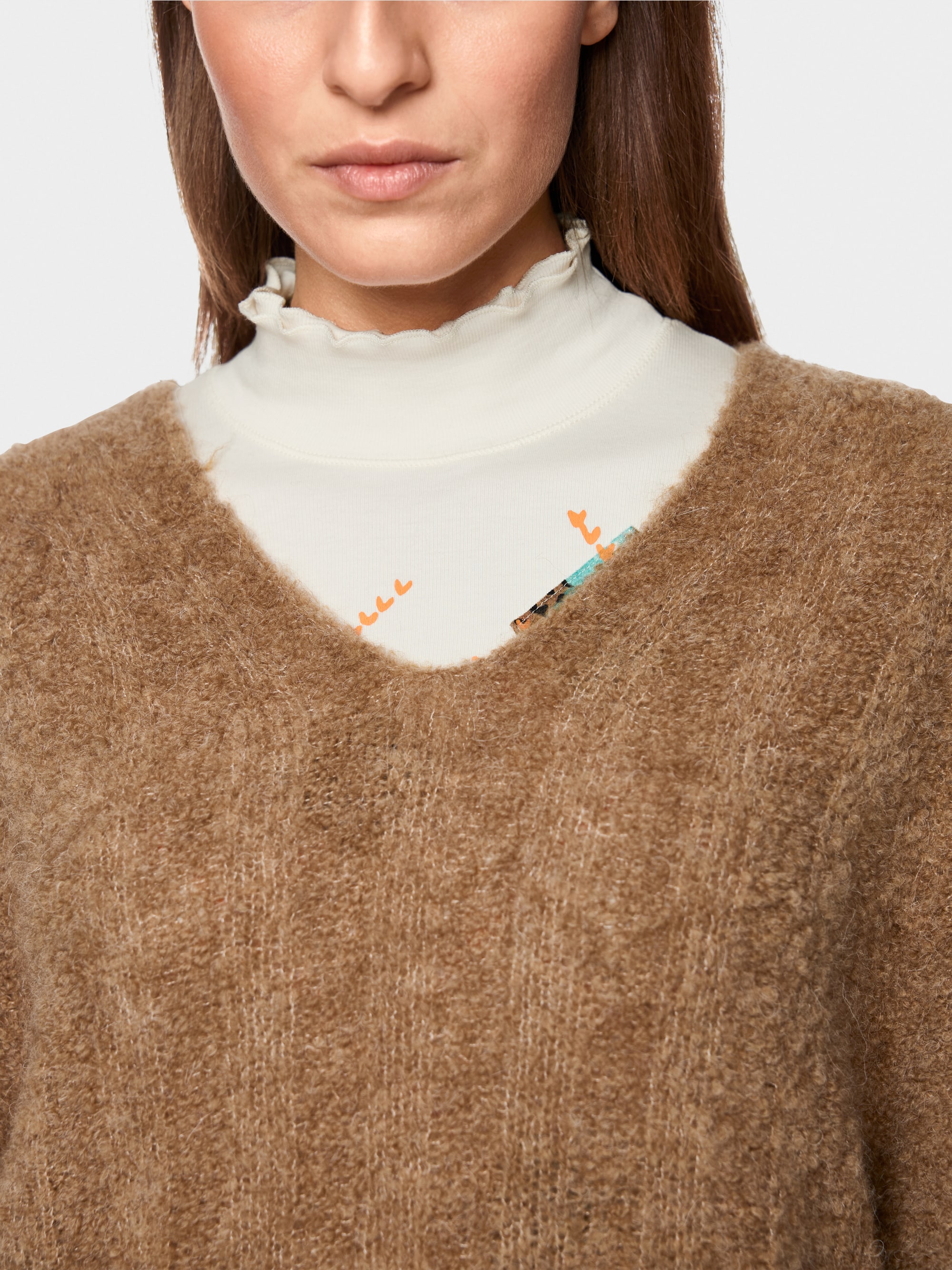 Knitted in Germany jumper with alpaca