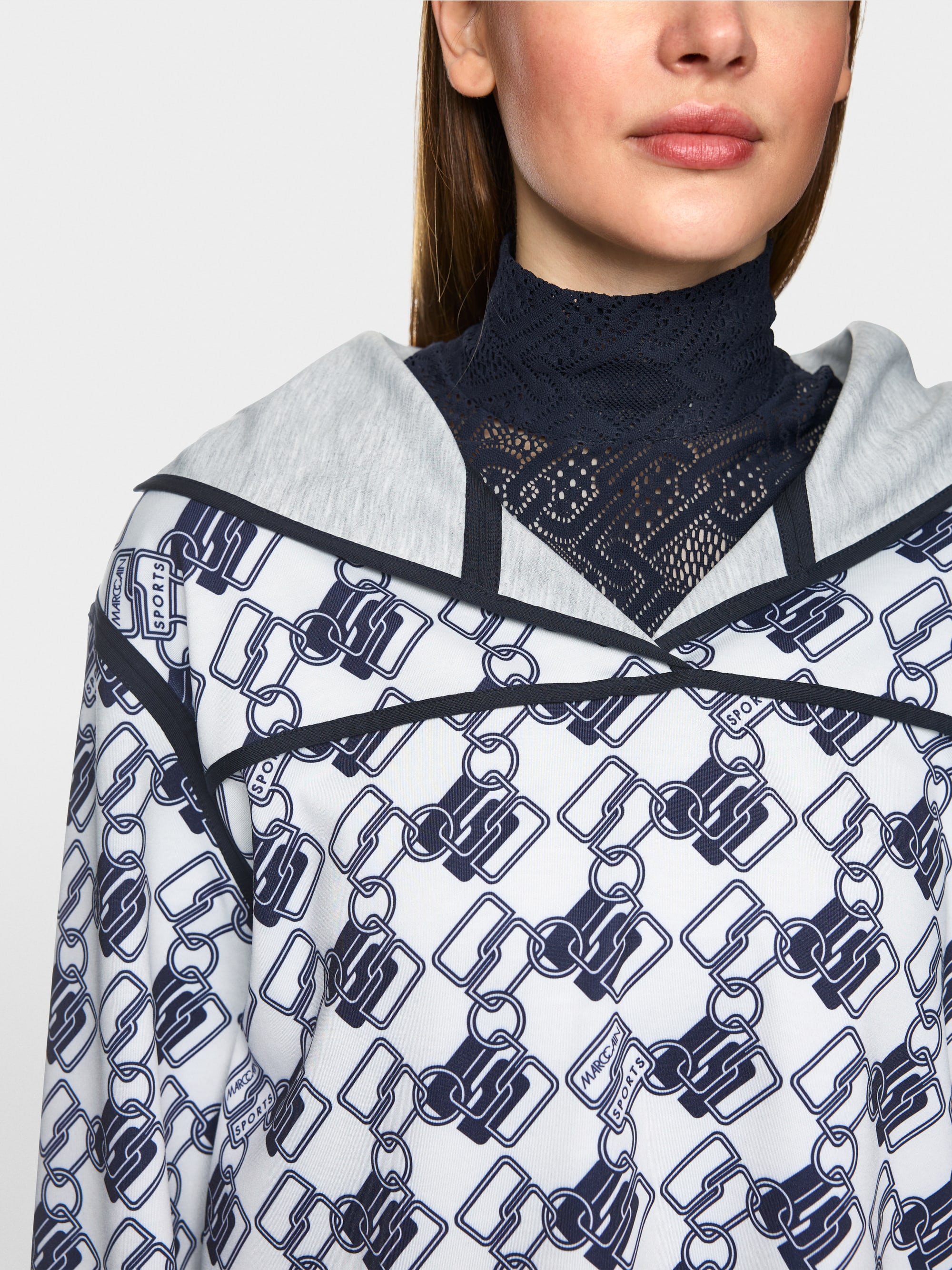 Sweat-shirt réversible au design cube