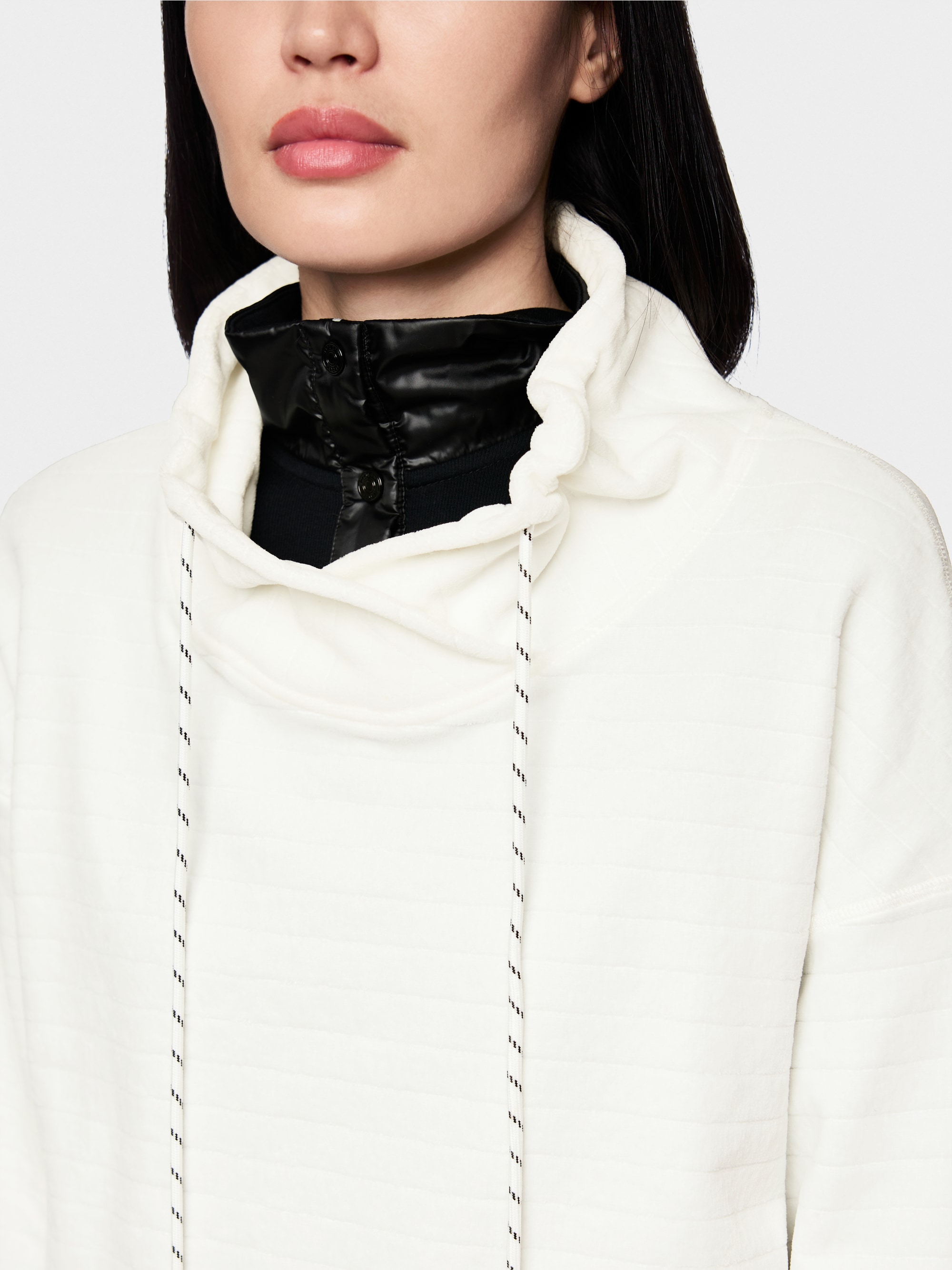 Sweat-shirt en chenille avec col tunnel
