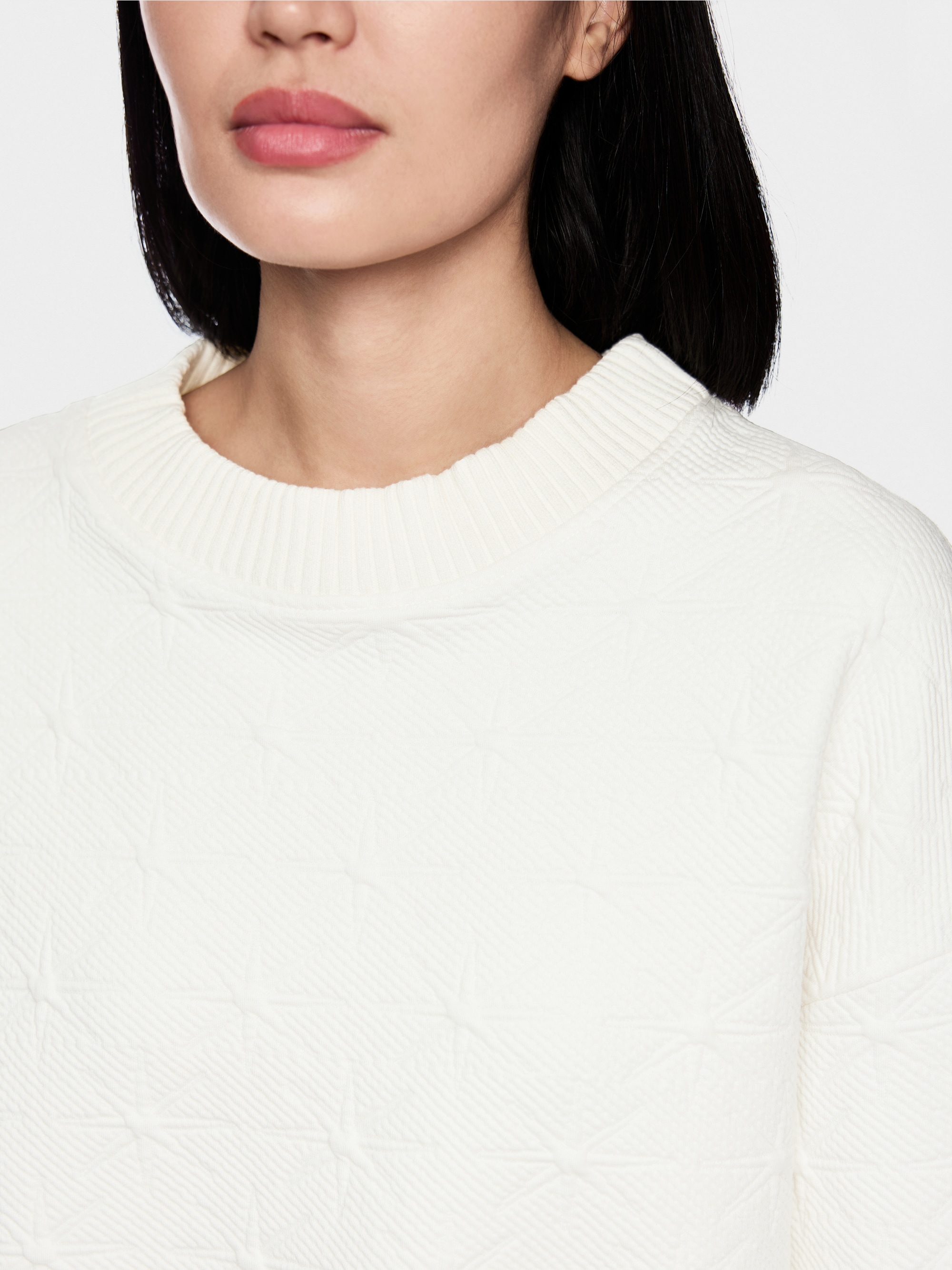 Sweatshirt with Snowstar texture design