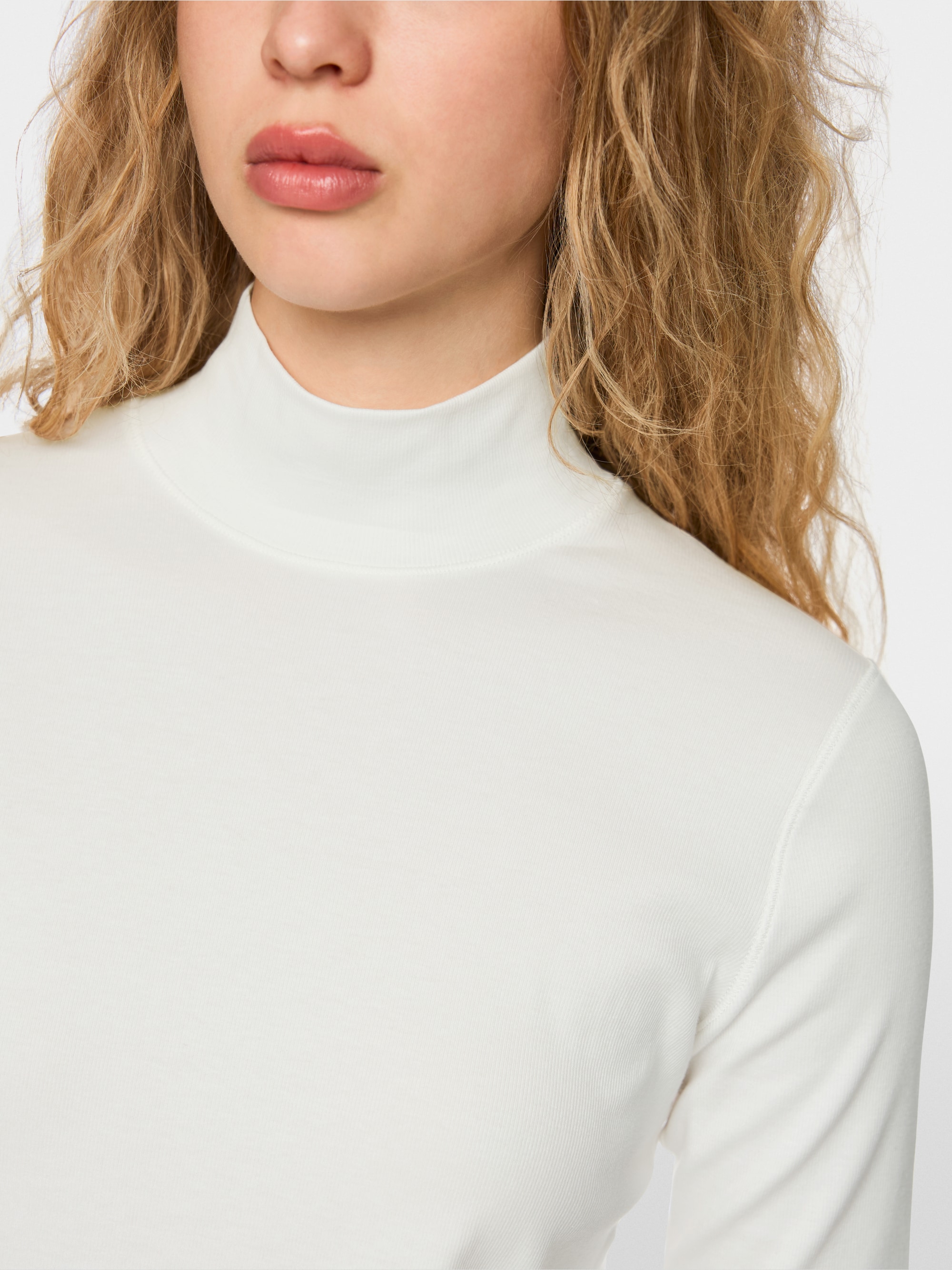 Basic shirt van katoenstretch