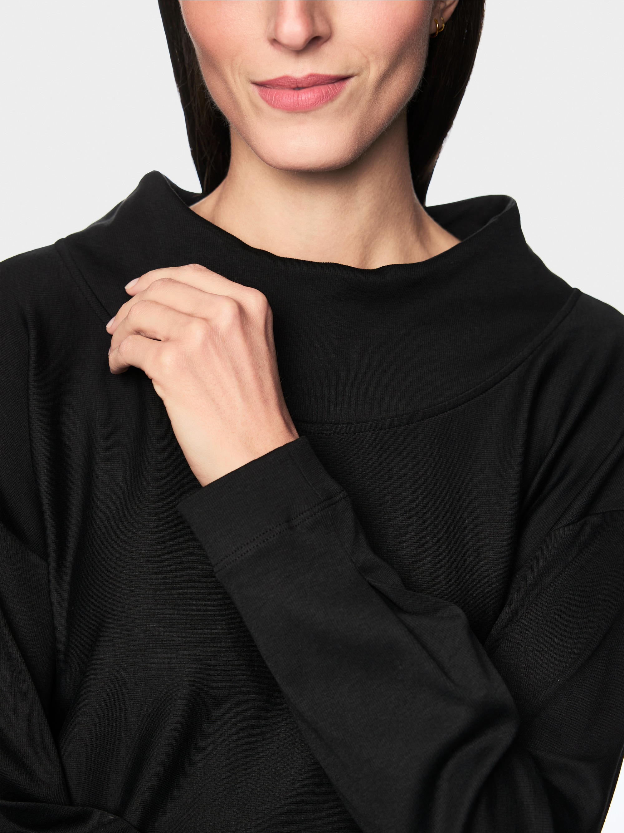 Langarmshirt mit U-Boot-Ausschnitt