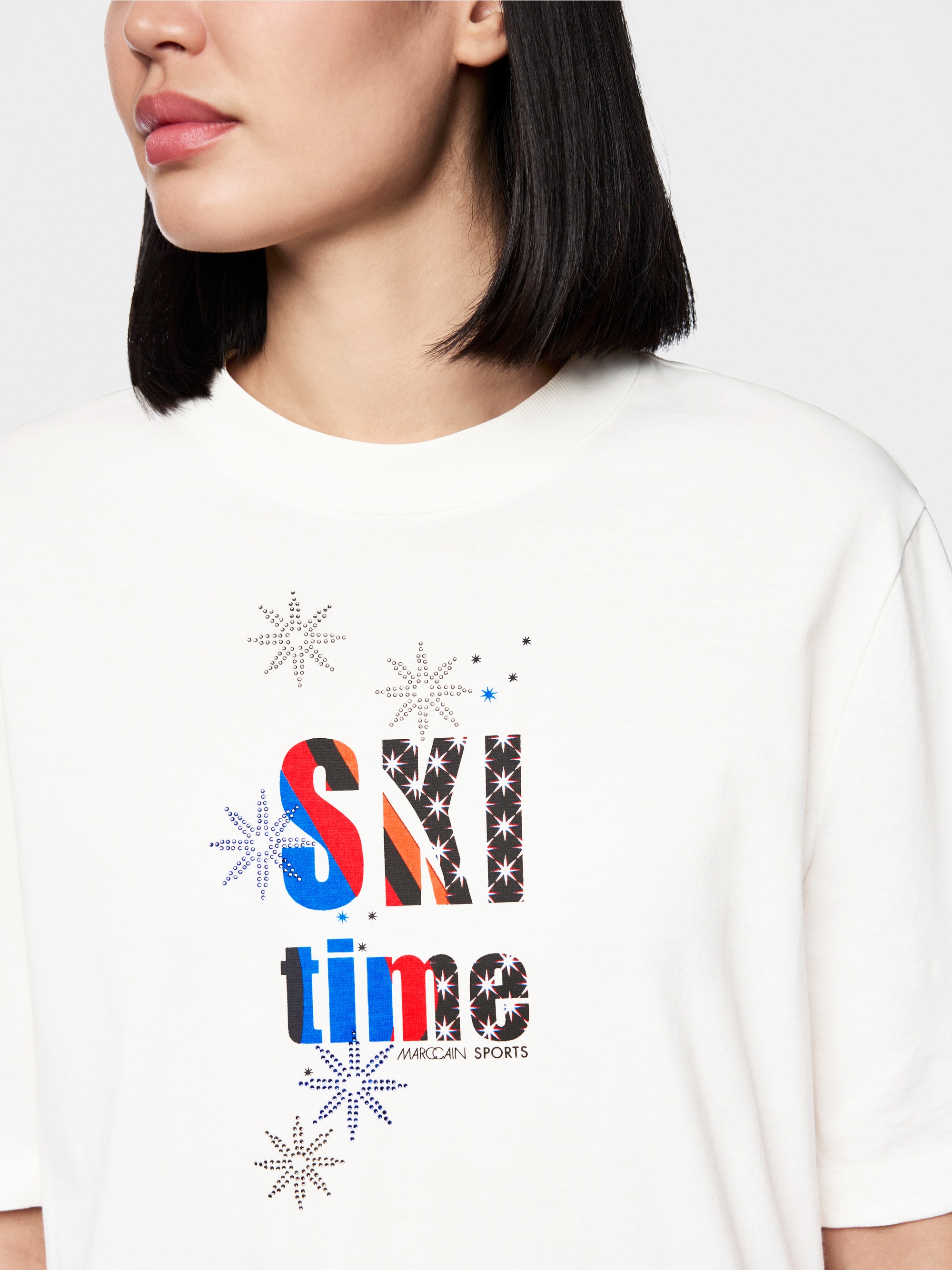 T-shirt with snowflake print
