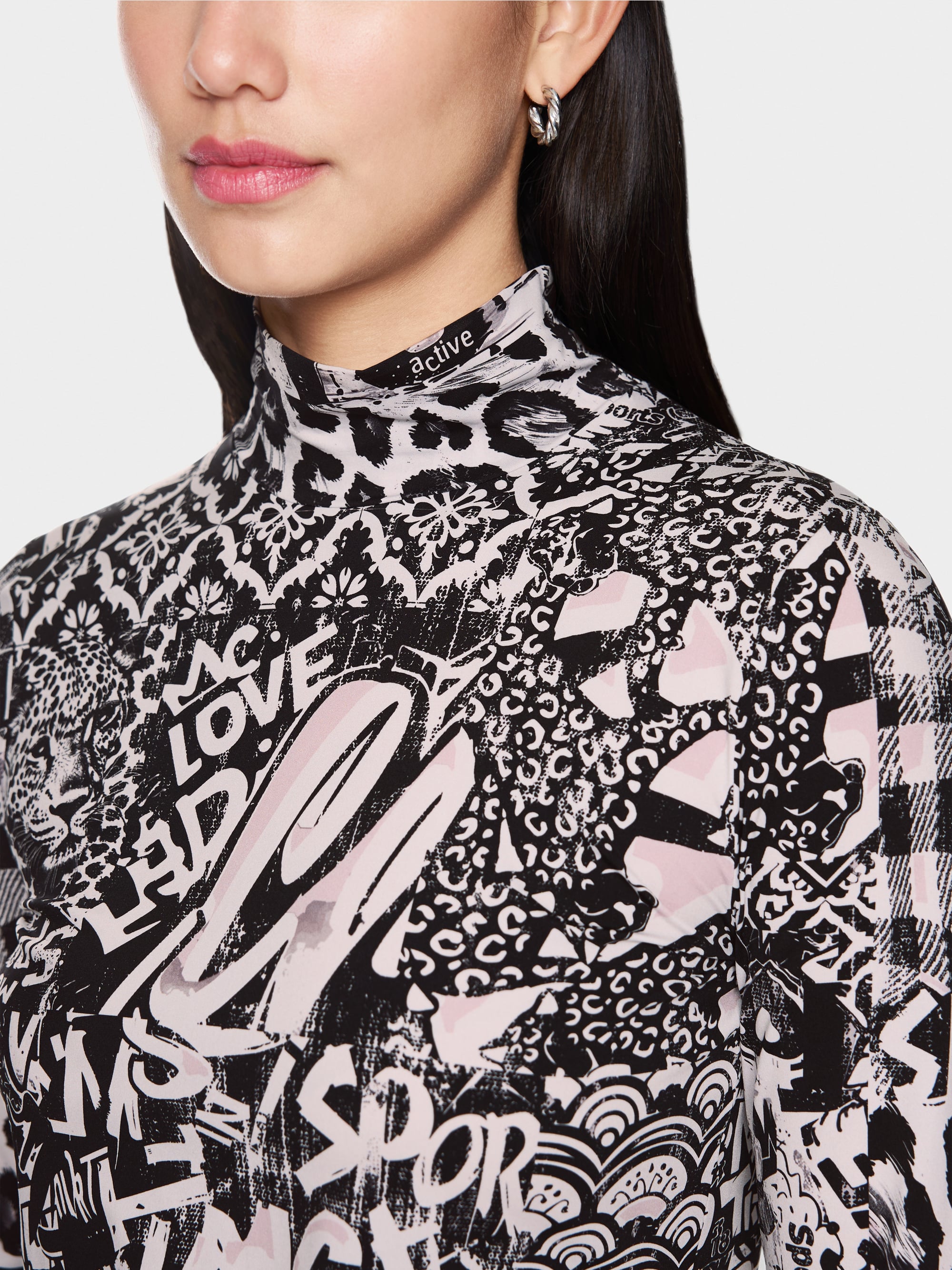 Langarmshirt mit Turtleneck