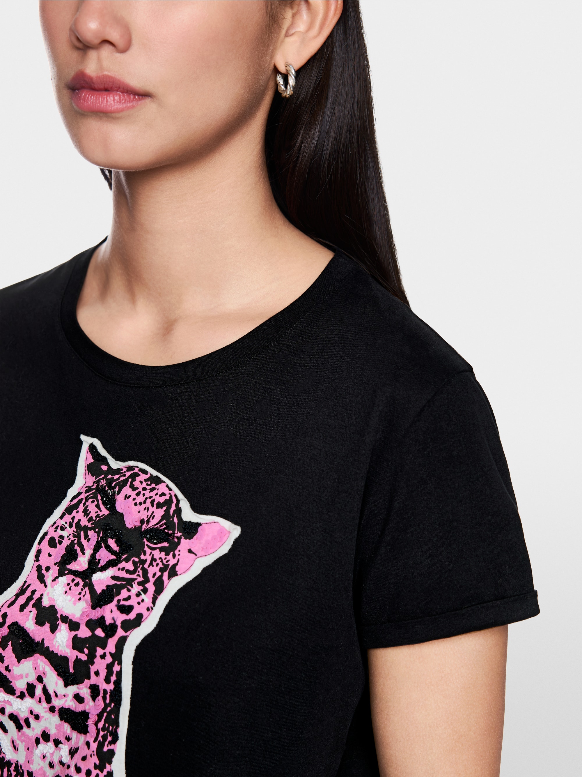 Baumwollshirt mit Aufdruck