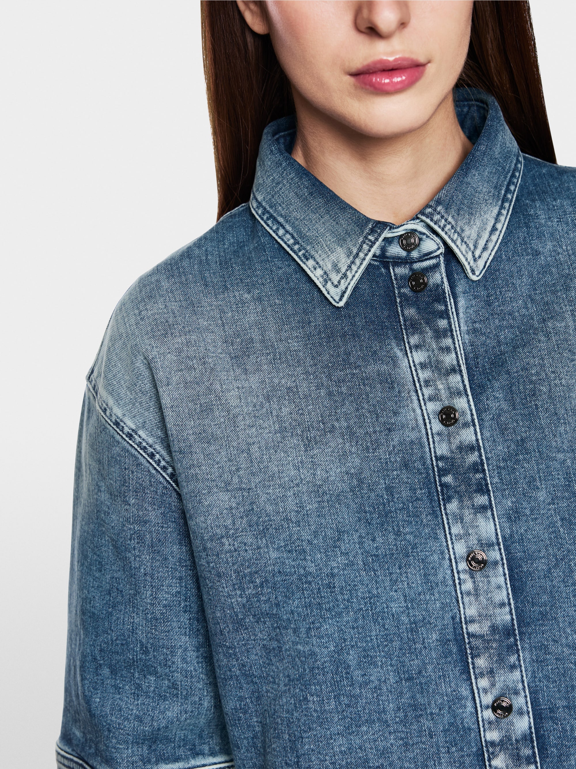 Jeansbluse "Rethink Together"