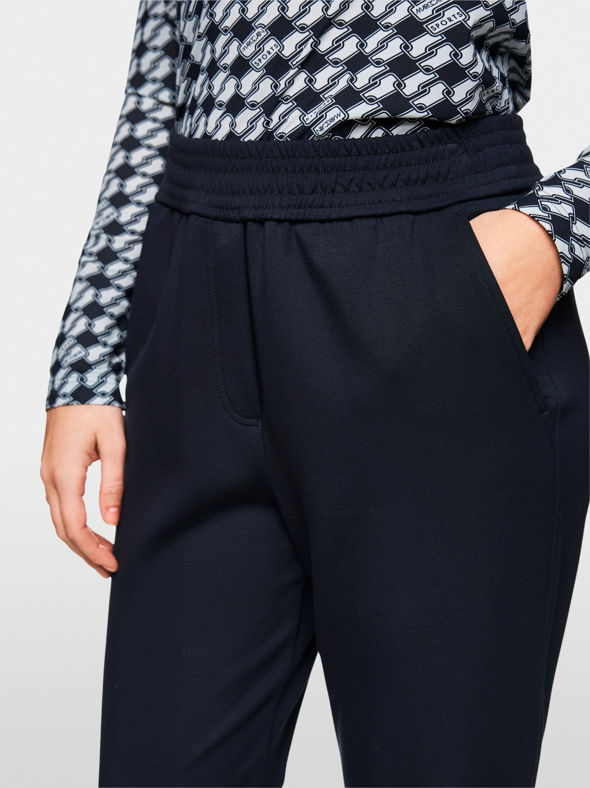 RHODOS trousers in stretch viscose