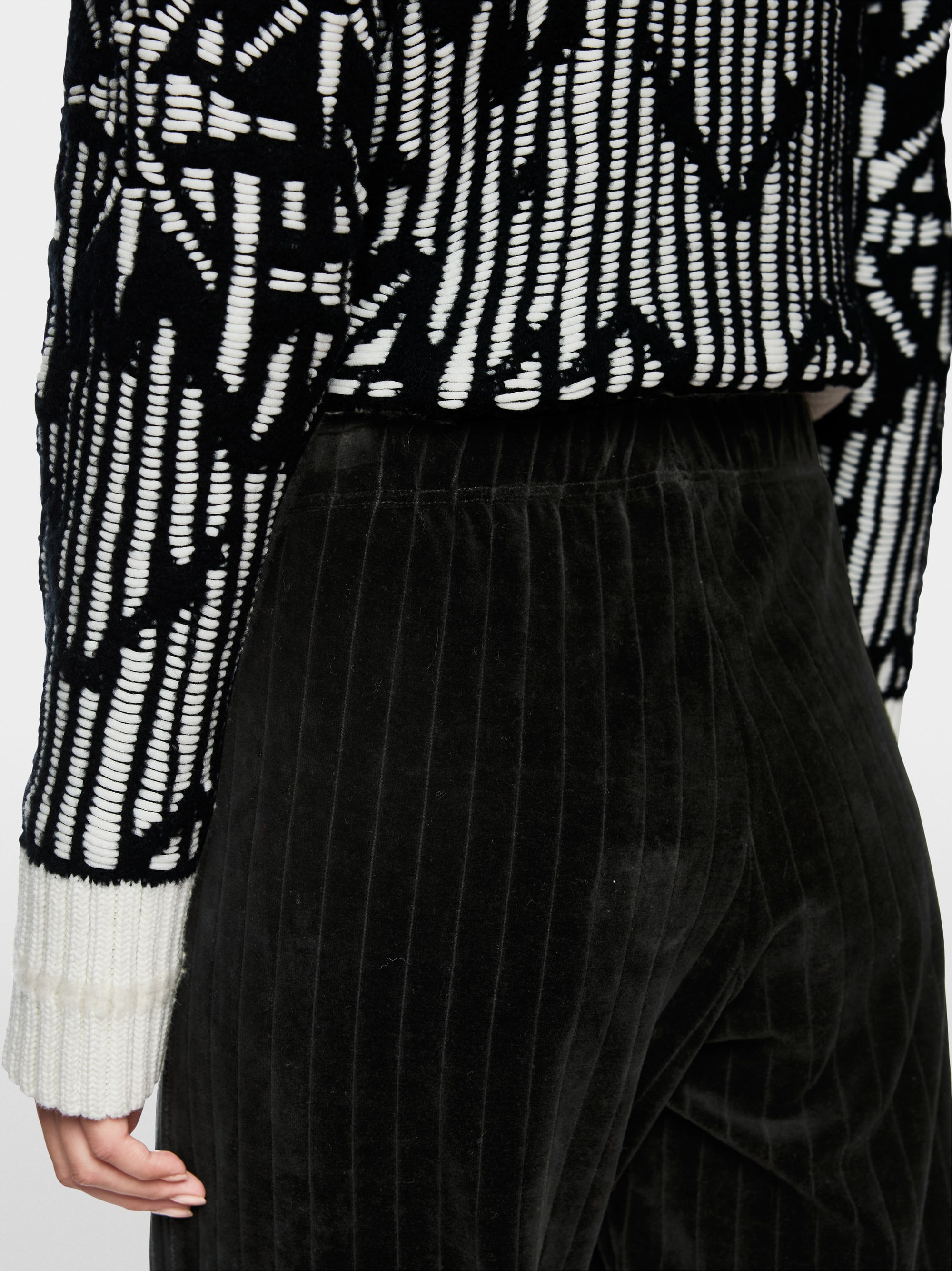 Wijde broek WASCHINGTON van chenille