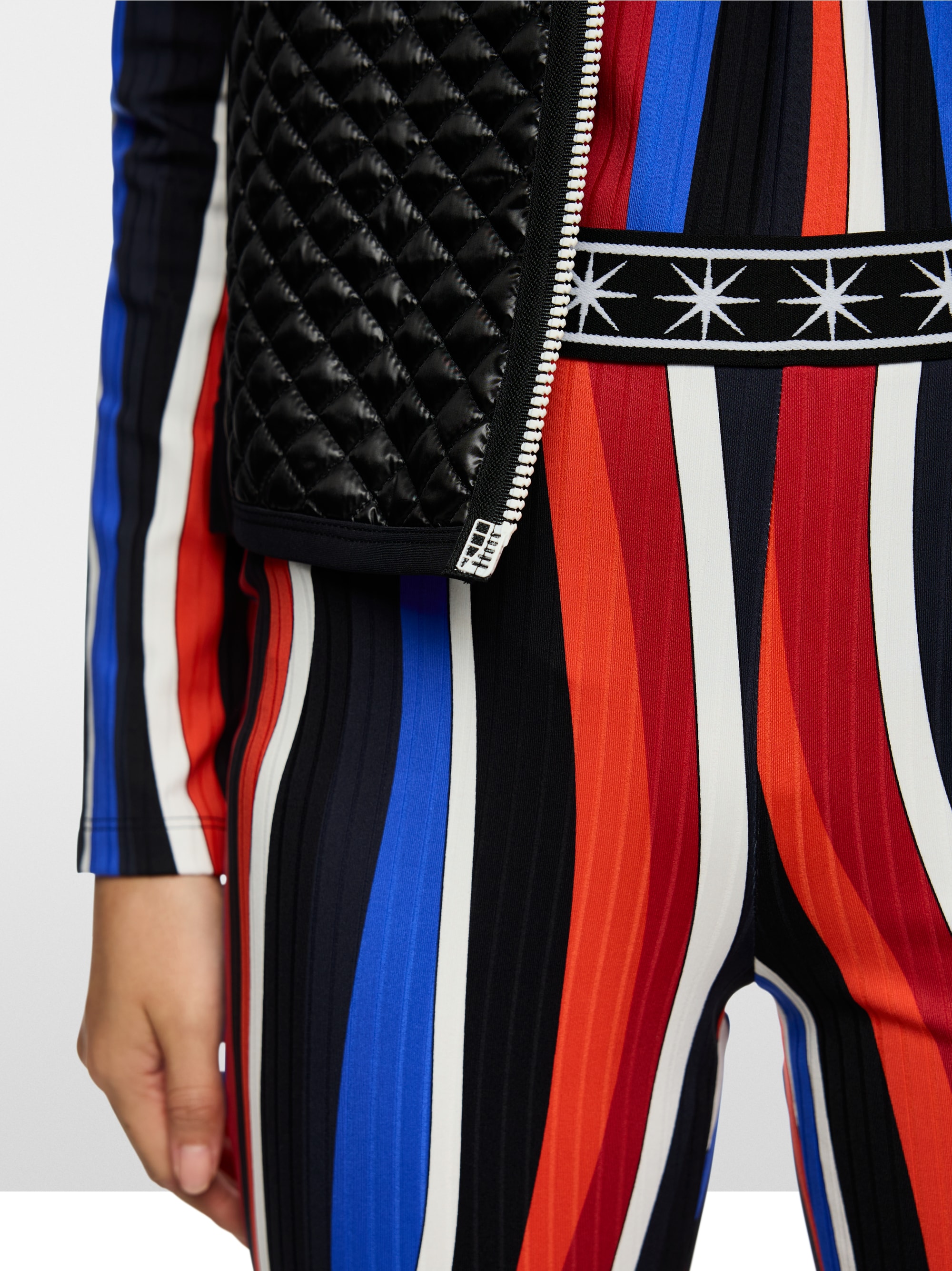 Pantalon FATSA à motif ondulé rétro