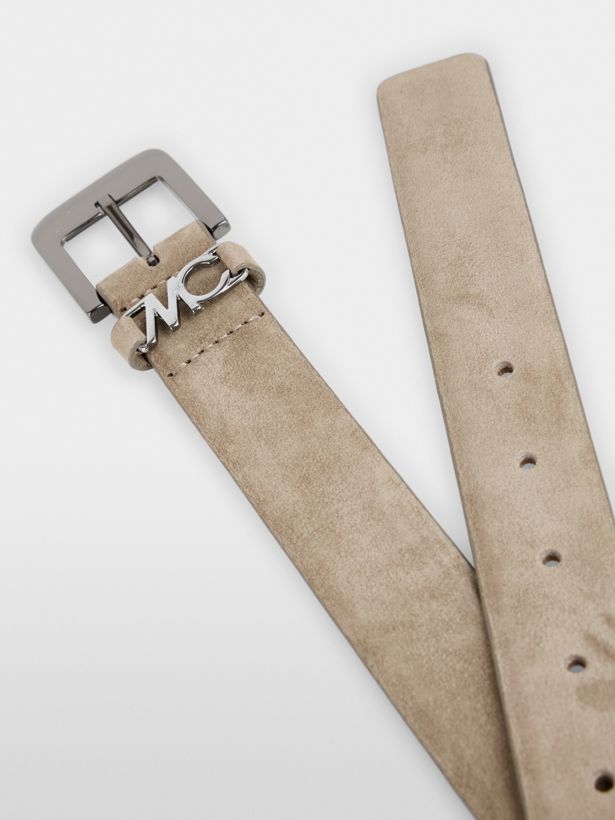 Hip belt in cowhide nubuck leather