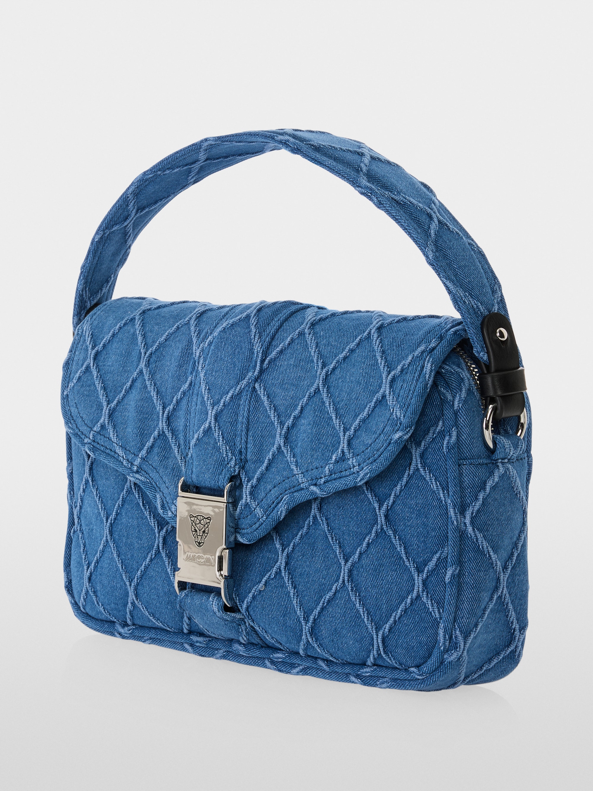 Schultertasche aus Jeansmaterial