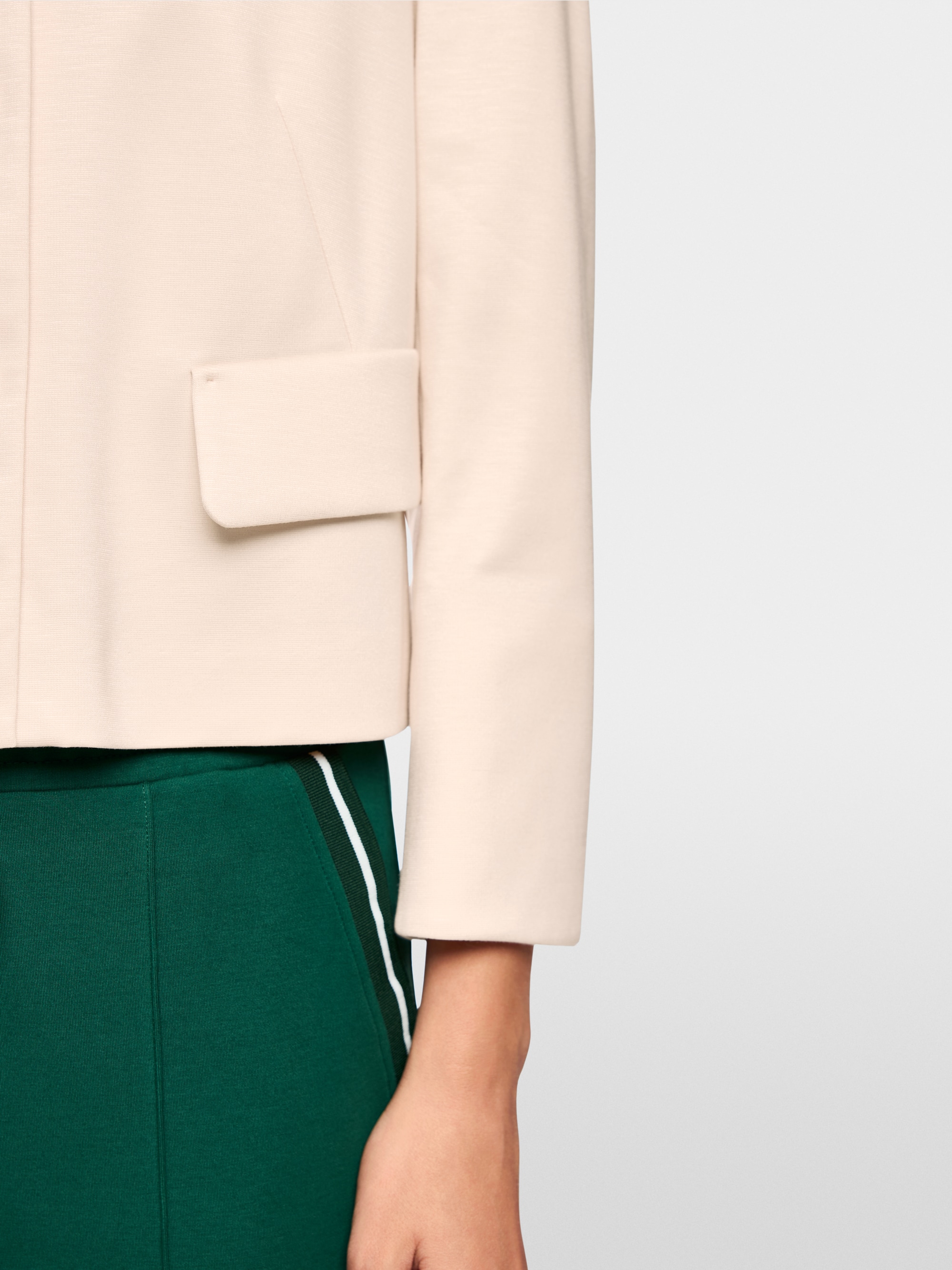 Veste courte avec col Kent