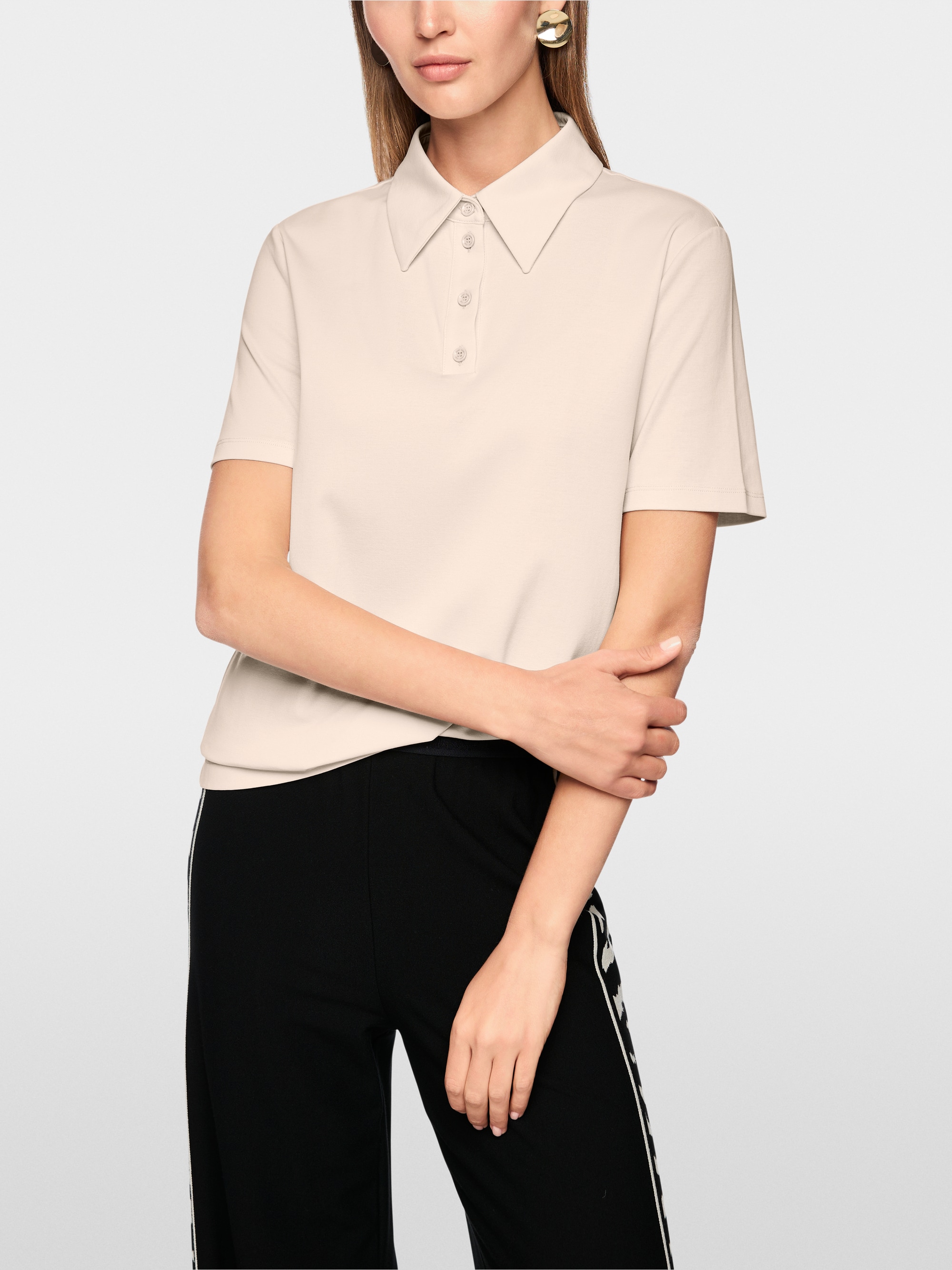 Poloshirt aus Baumwollstretch
