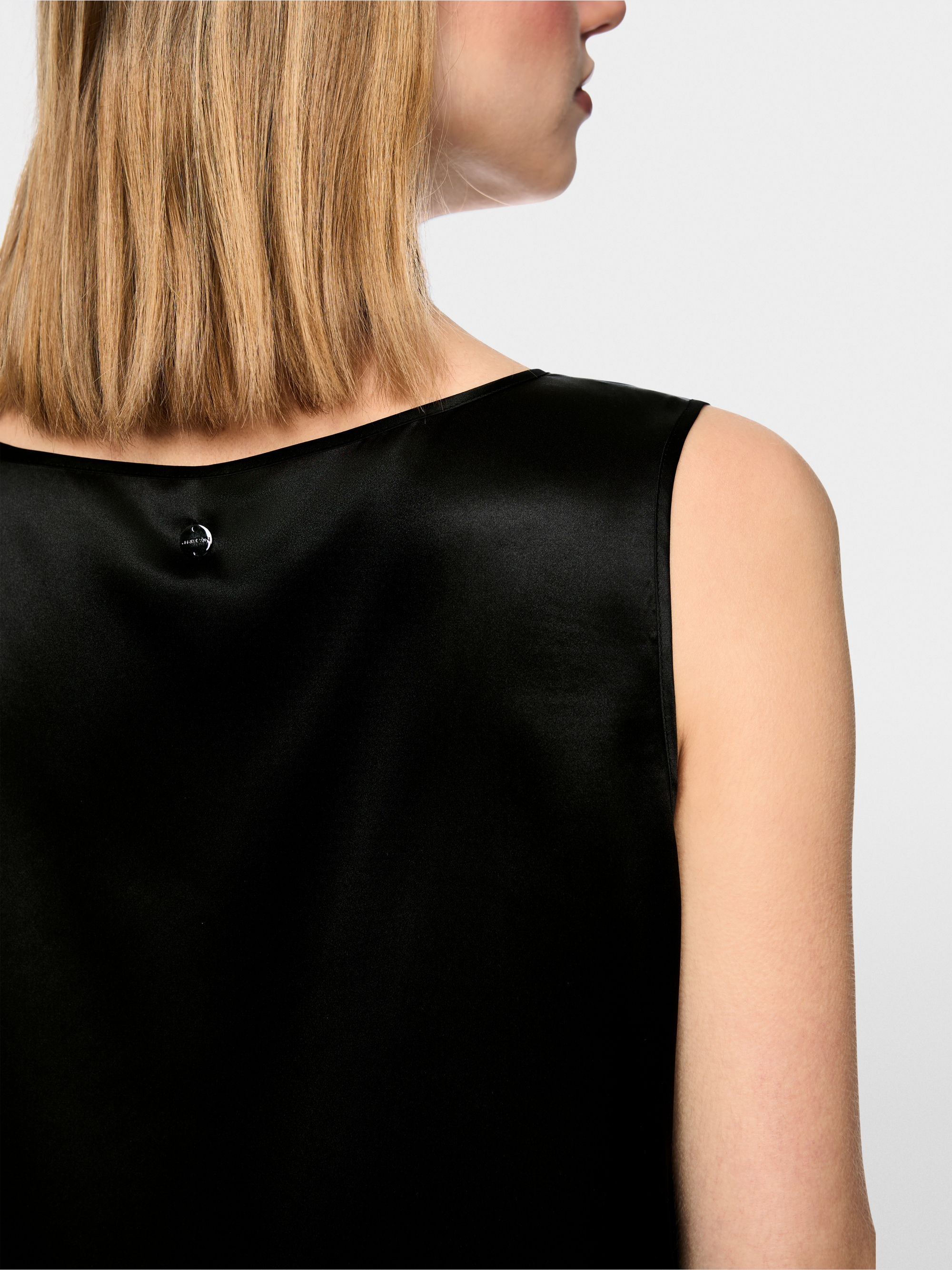 Silk Top with Round Neckline