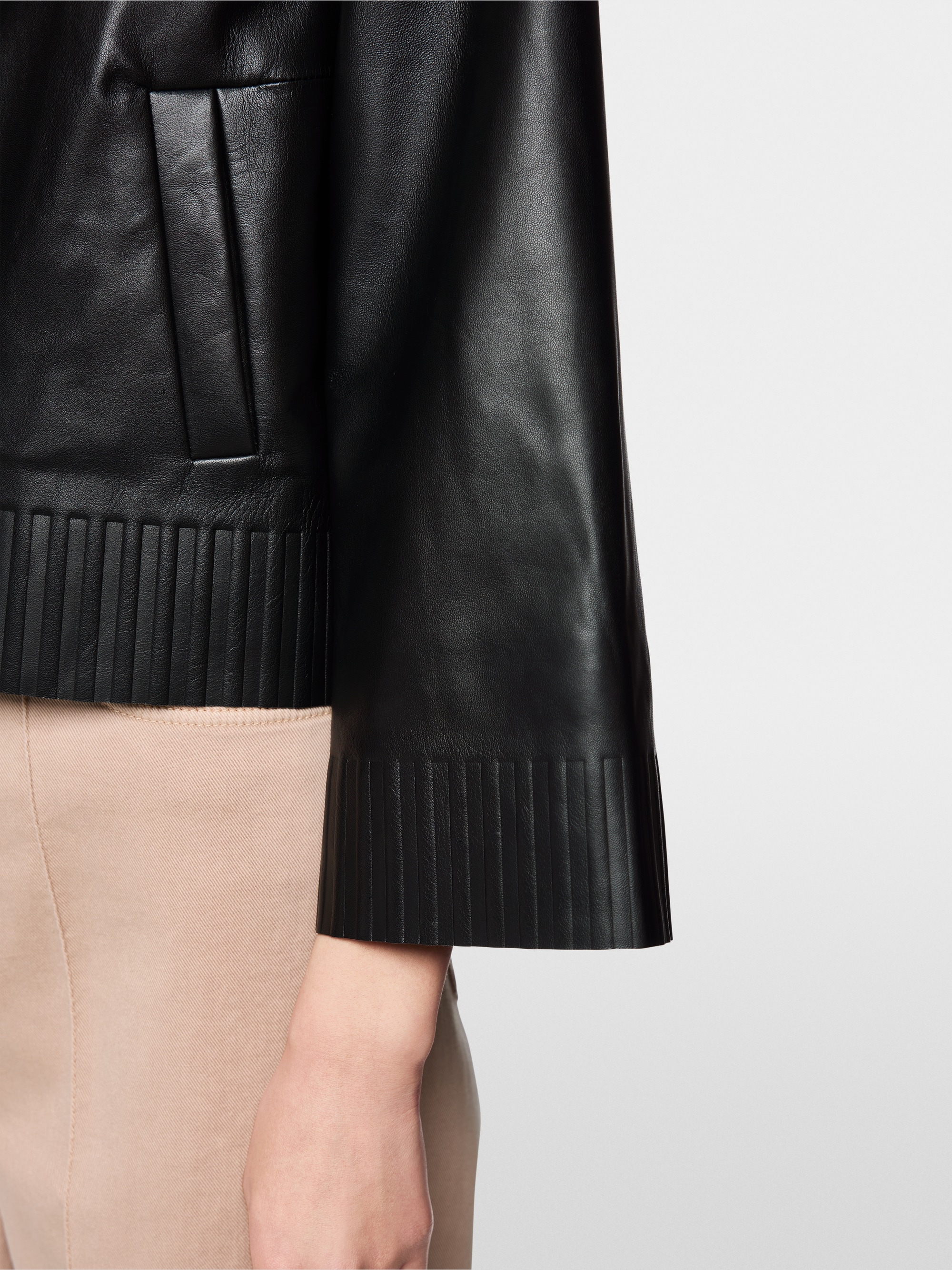 ‘Rethink Together’ lamb nappa  jacket