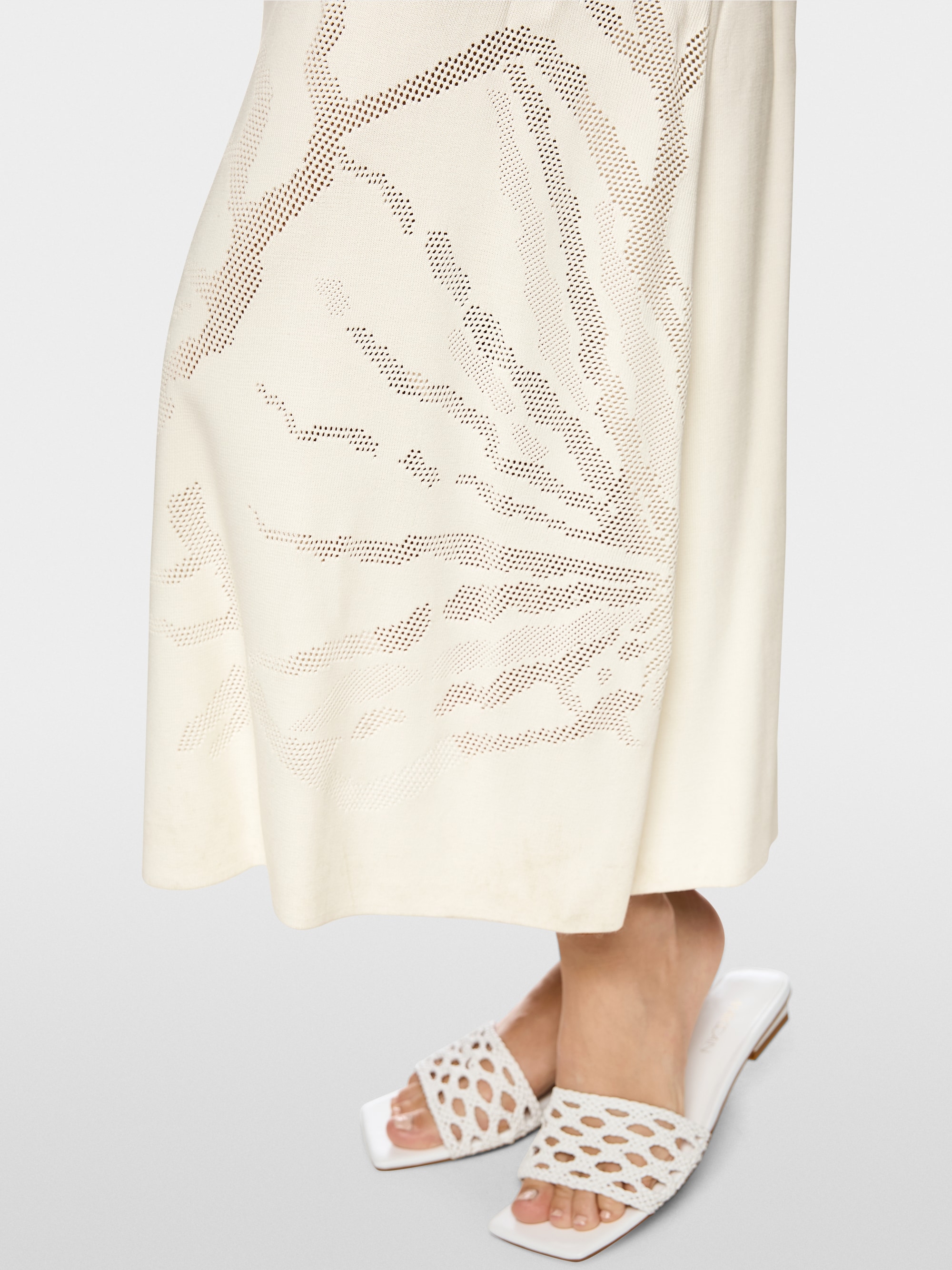 Fine-knit maxi dress in viscose