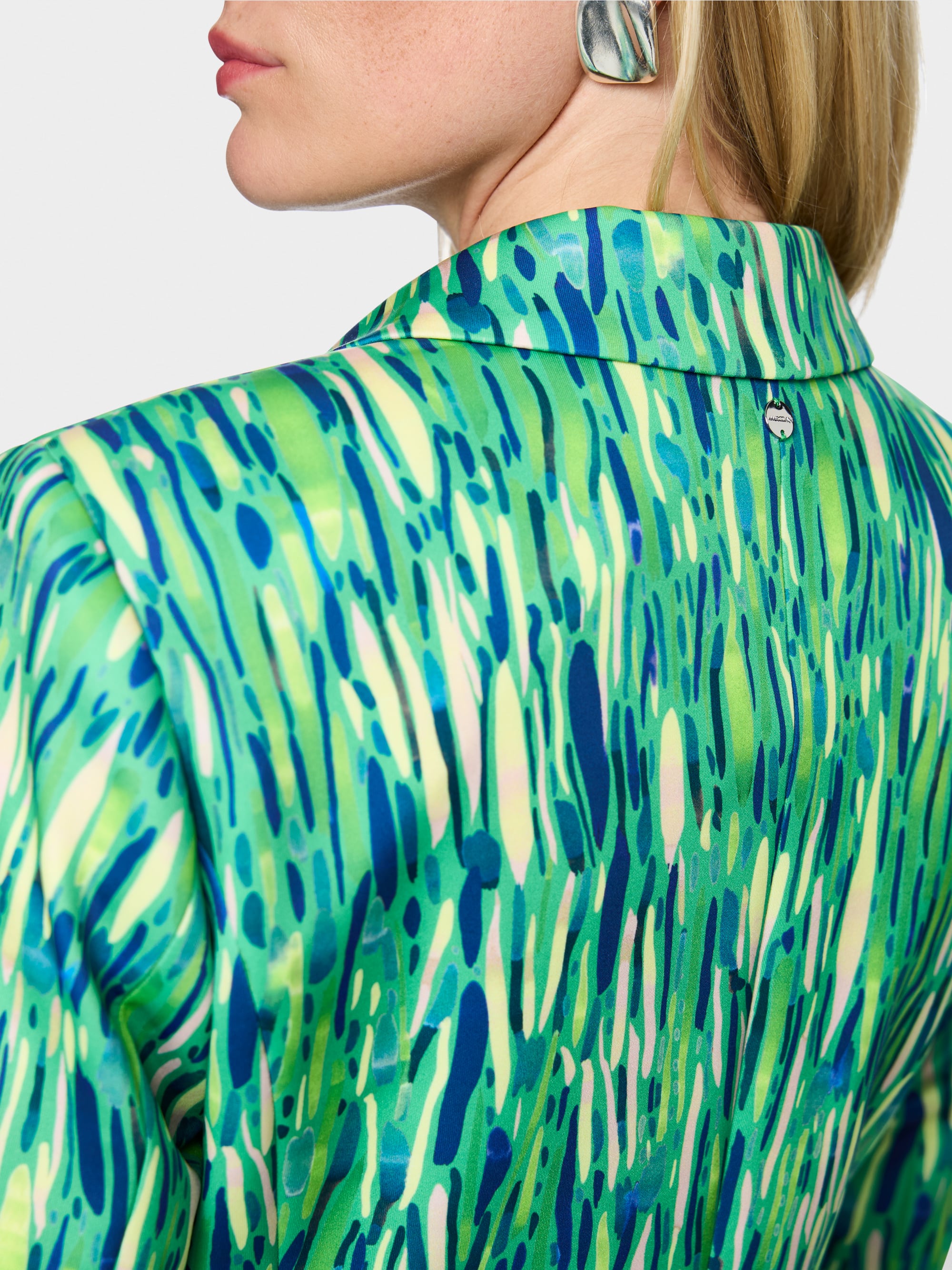 Blazer à deux boutons en jersey scuba