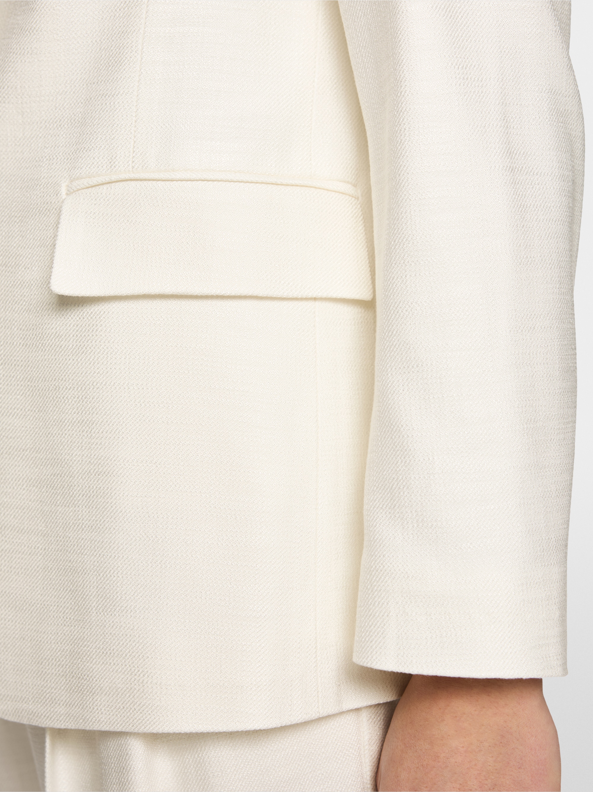 Viscose blazer with loose fit