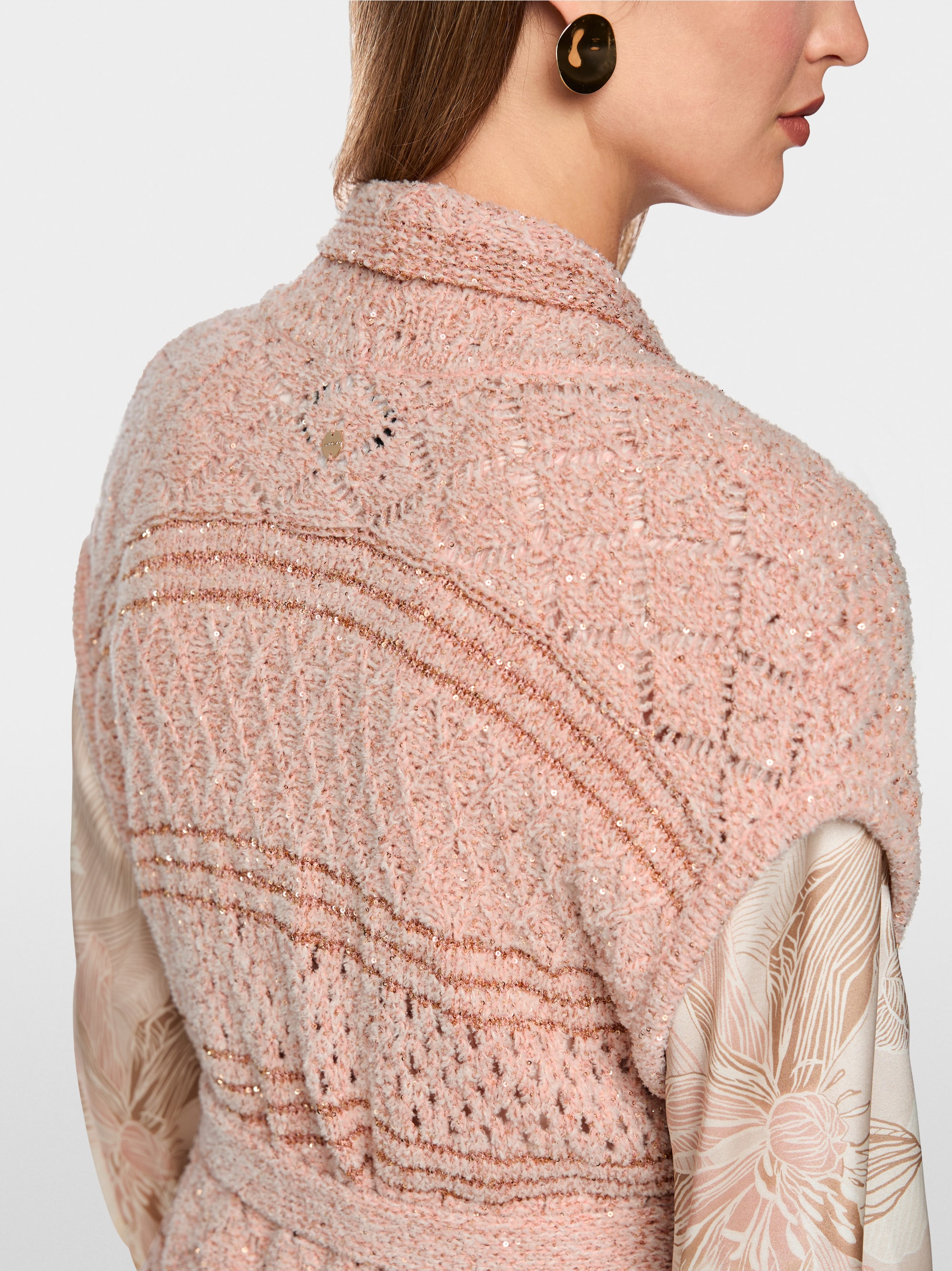 ‘Knitted in Germany’ long waistcoat