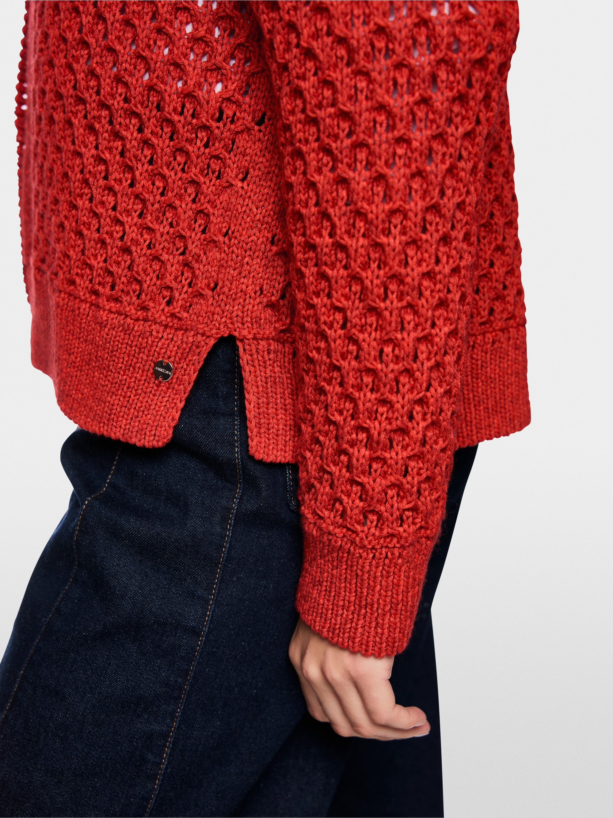 Ajour-Cardigan Knitted in Germany