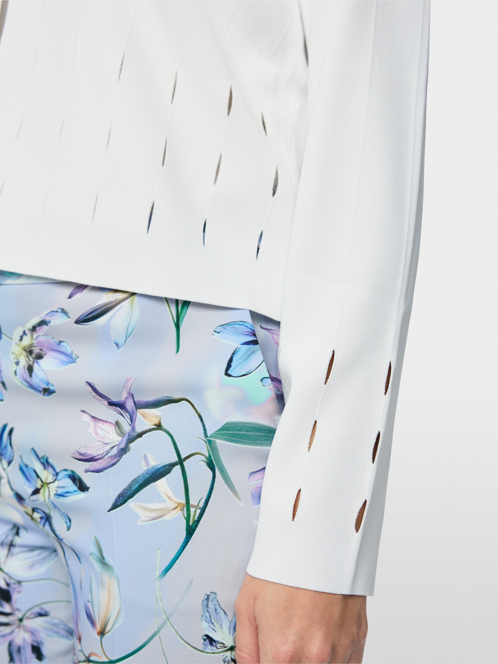 Cardigan with cut-out details