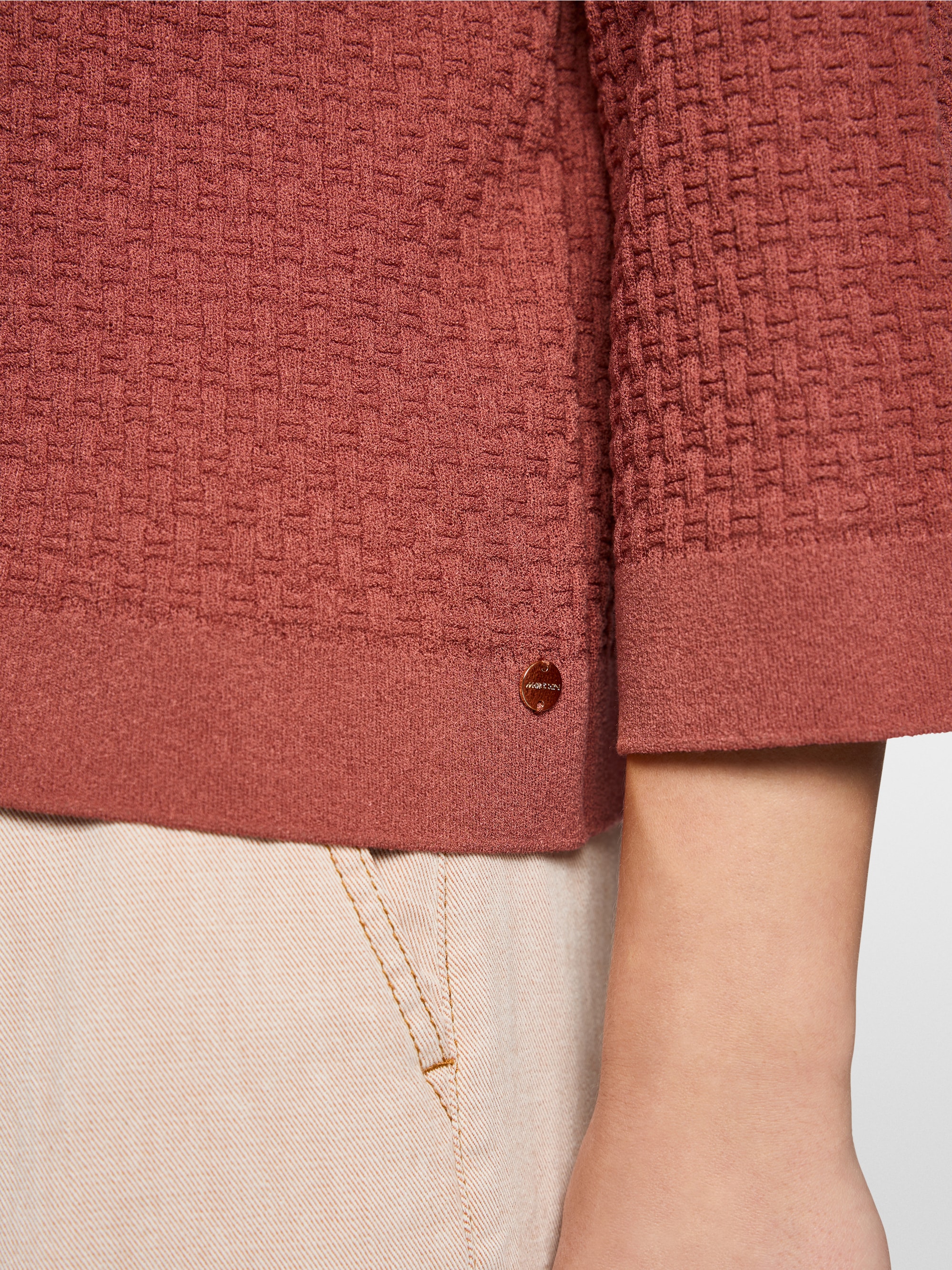 ‘Knitted in Germany’ textured cardigan