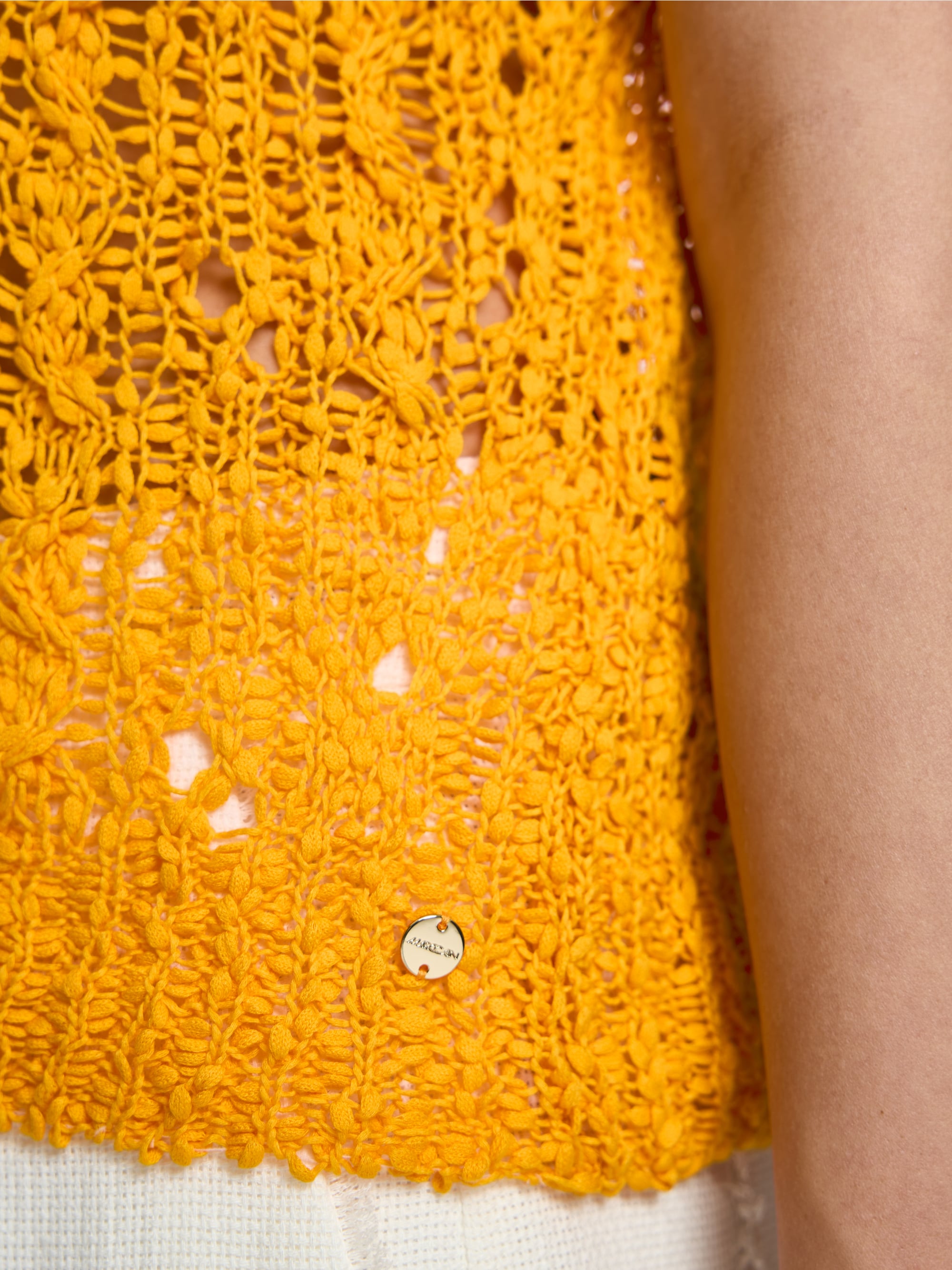 ‘Rethink Together’ openwork jumper