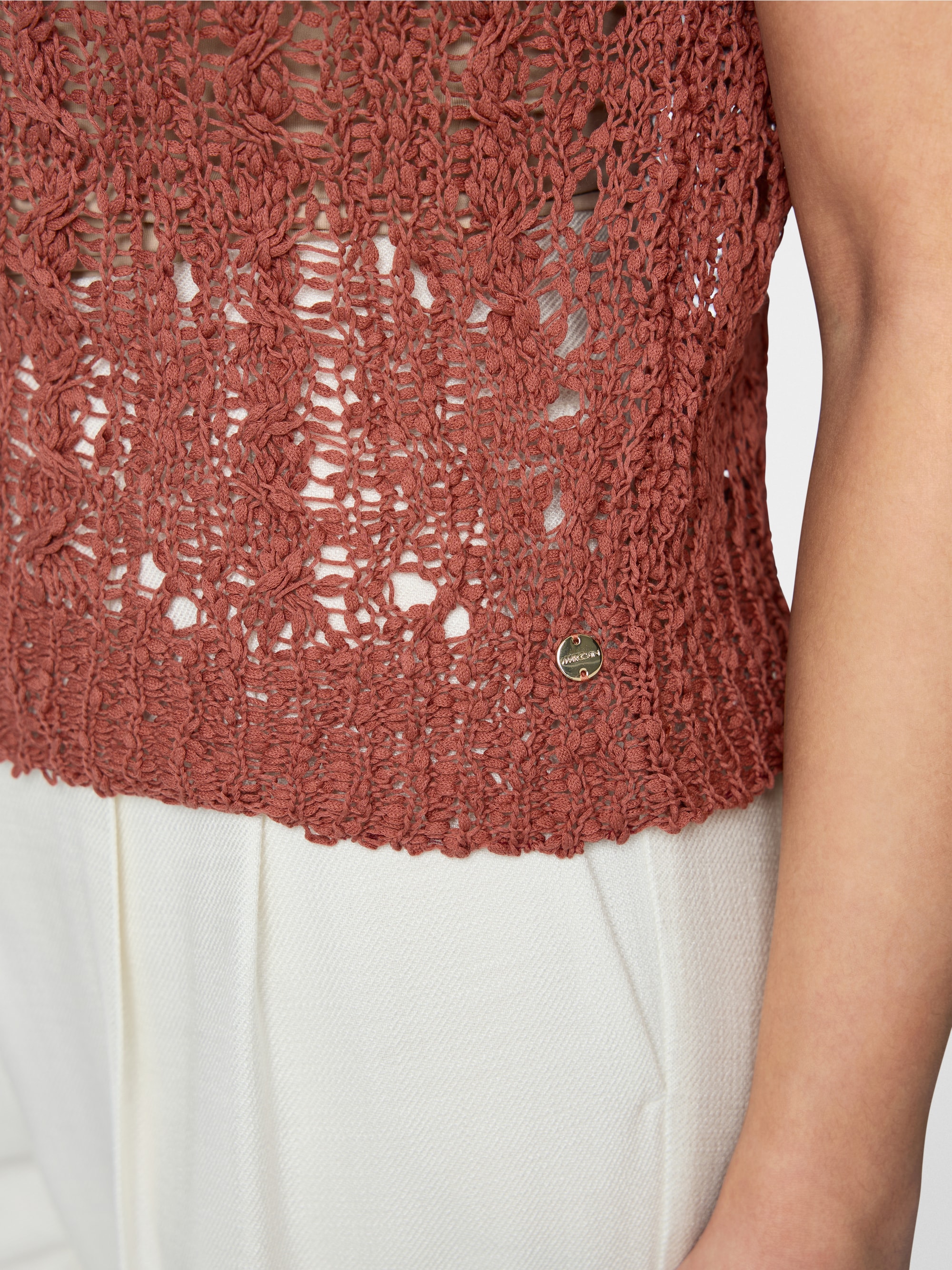 ‘Rethink Together’ openwork jumper