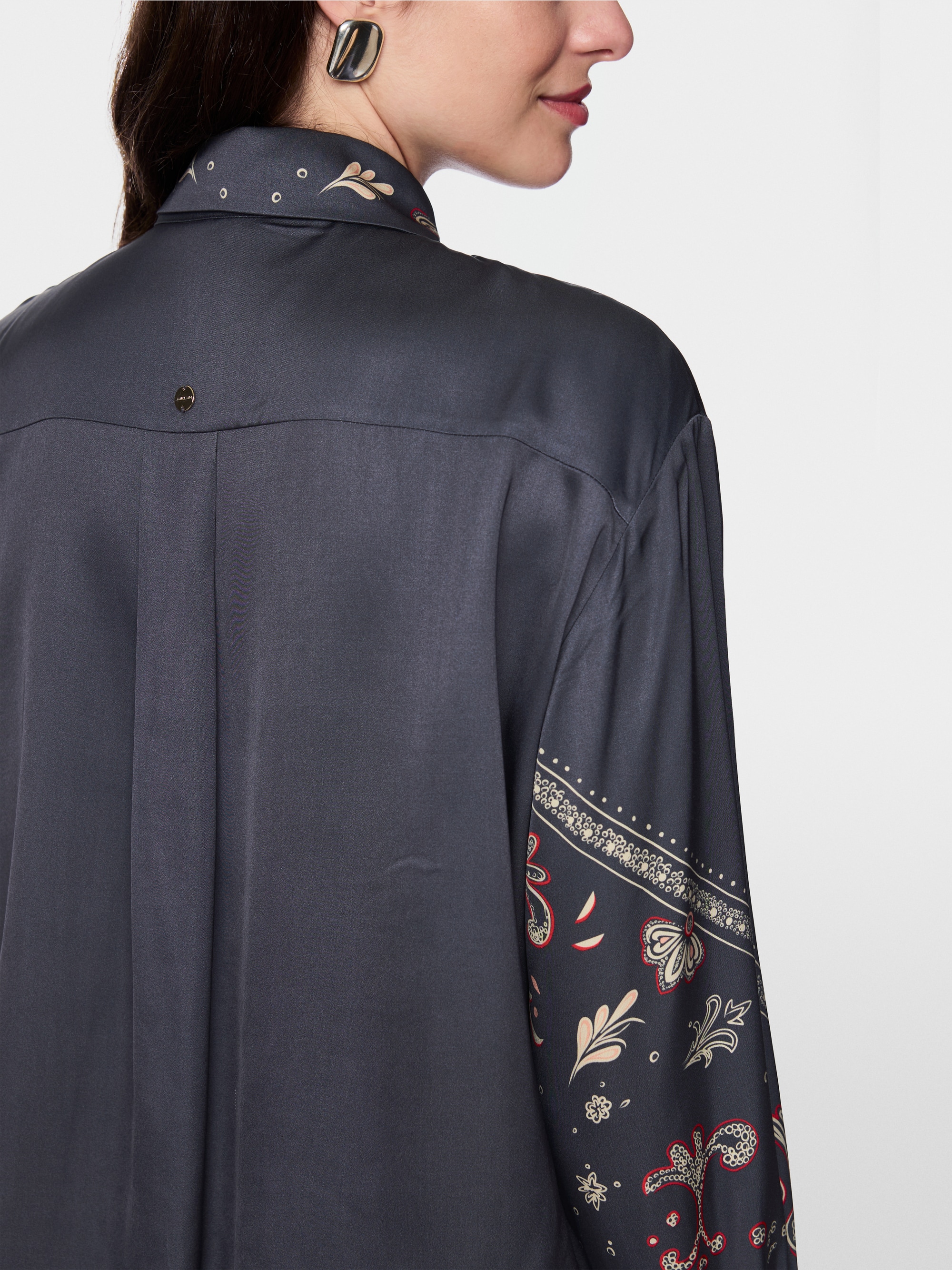 Chemisier fluide à motif cachemire