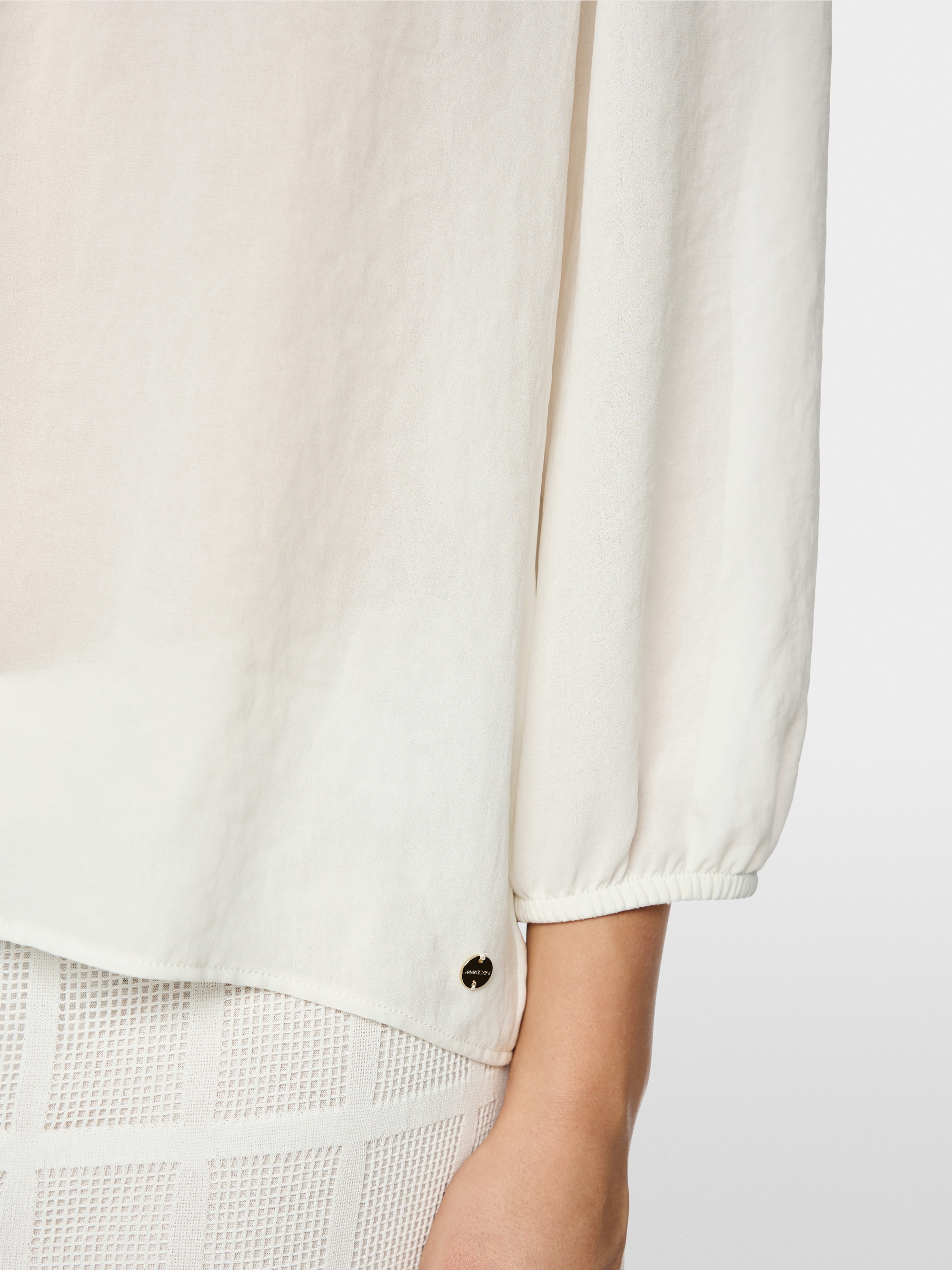 Blouse with Carmen neckline