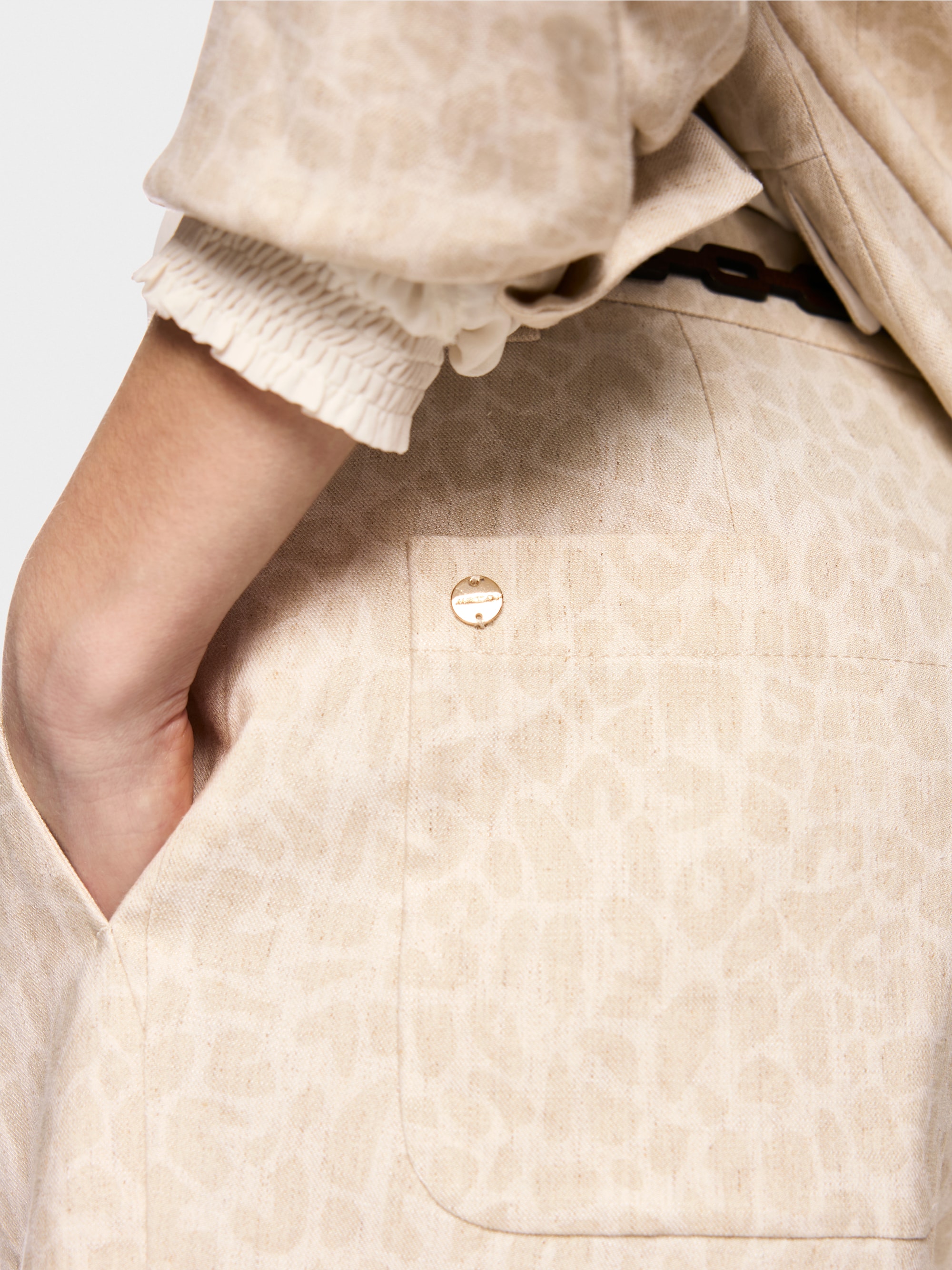 WASCO trousers with leopard print