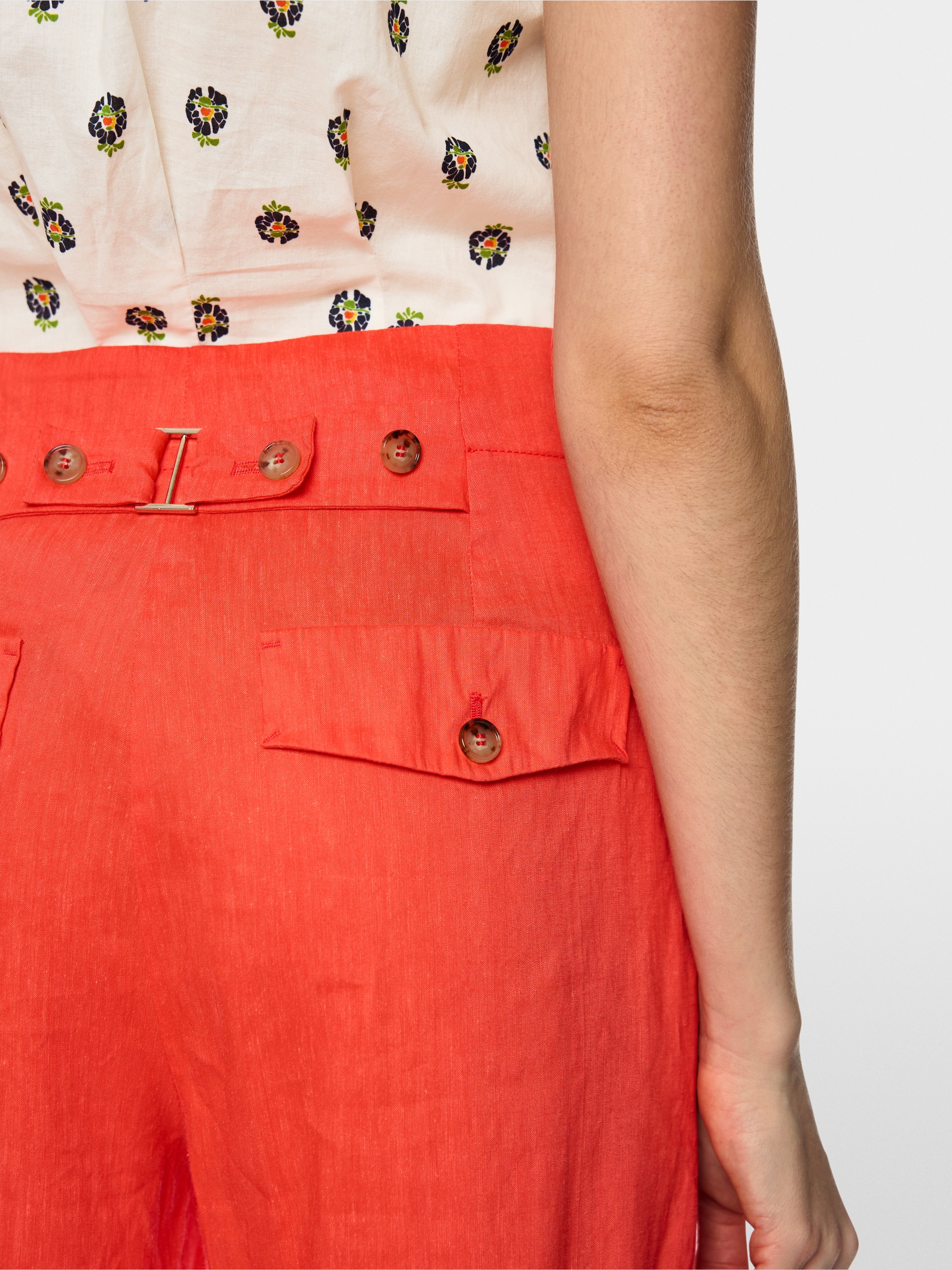 Pantalon WAUKEE en lin et viscose