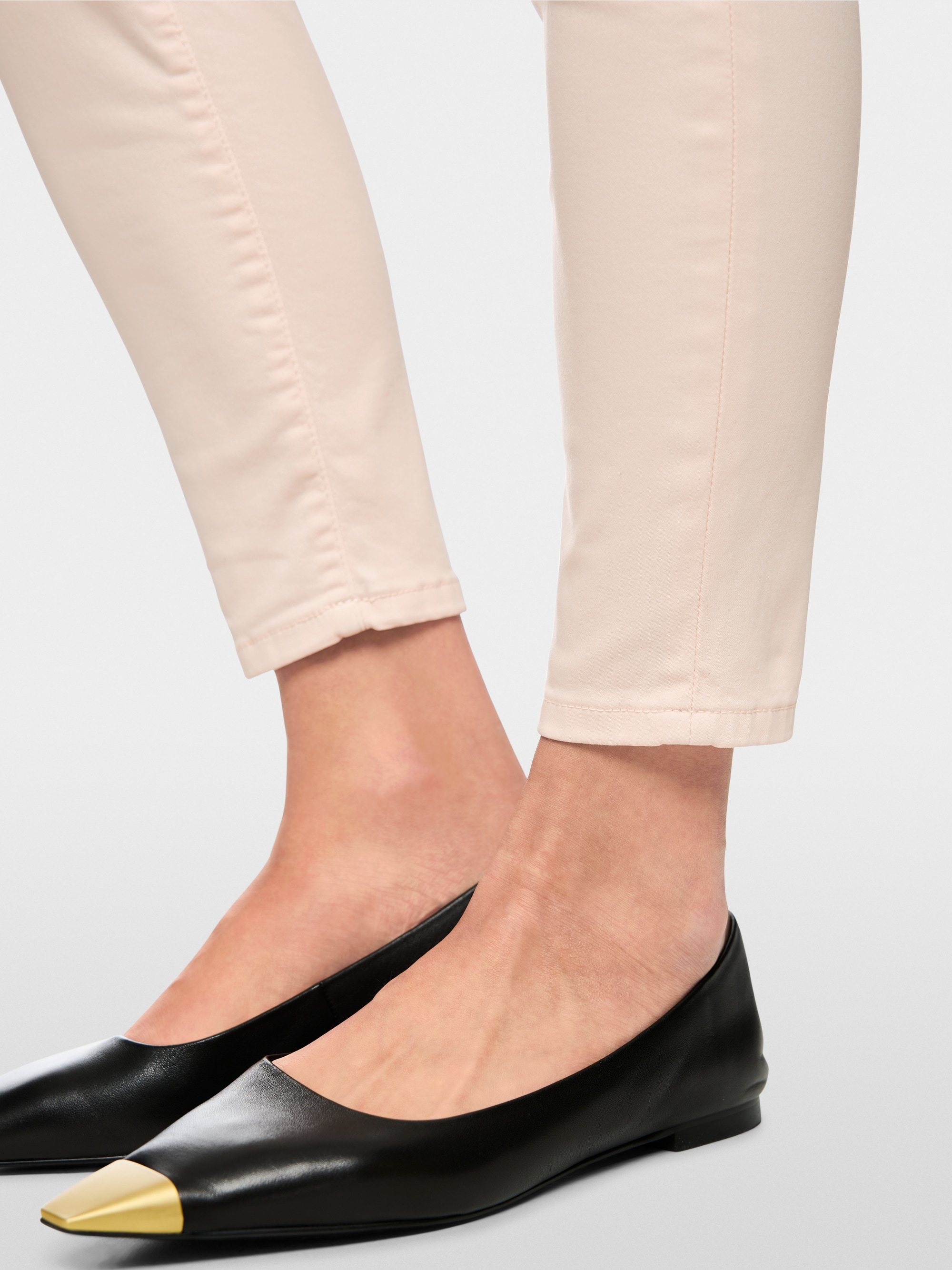 SOFIA slim fit pants with logo waistband