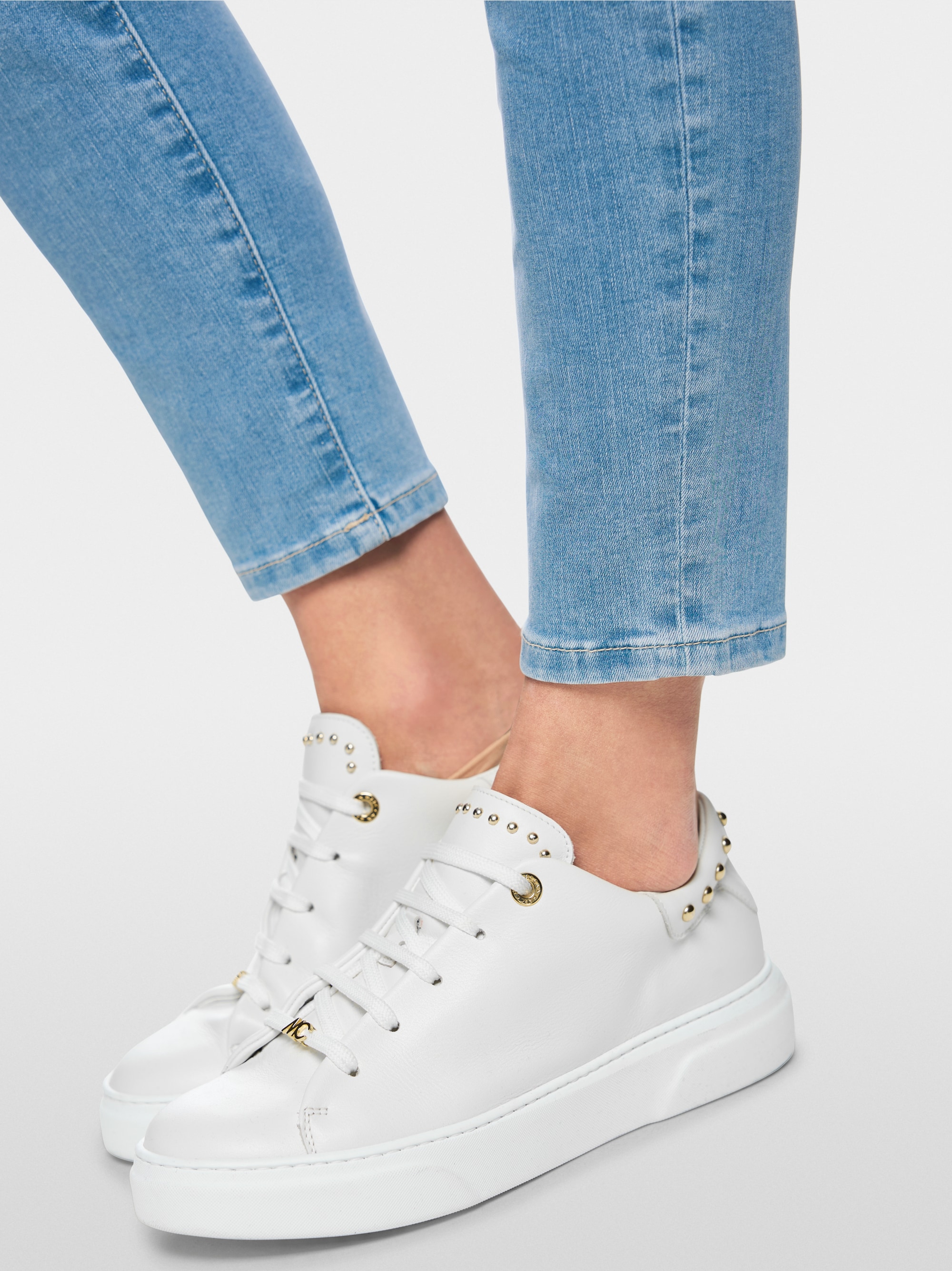 SOFIA pants with leopard print waistband